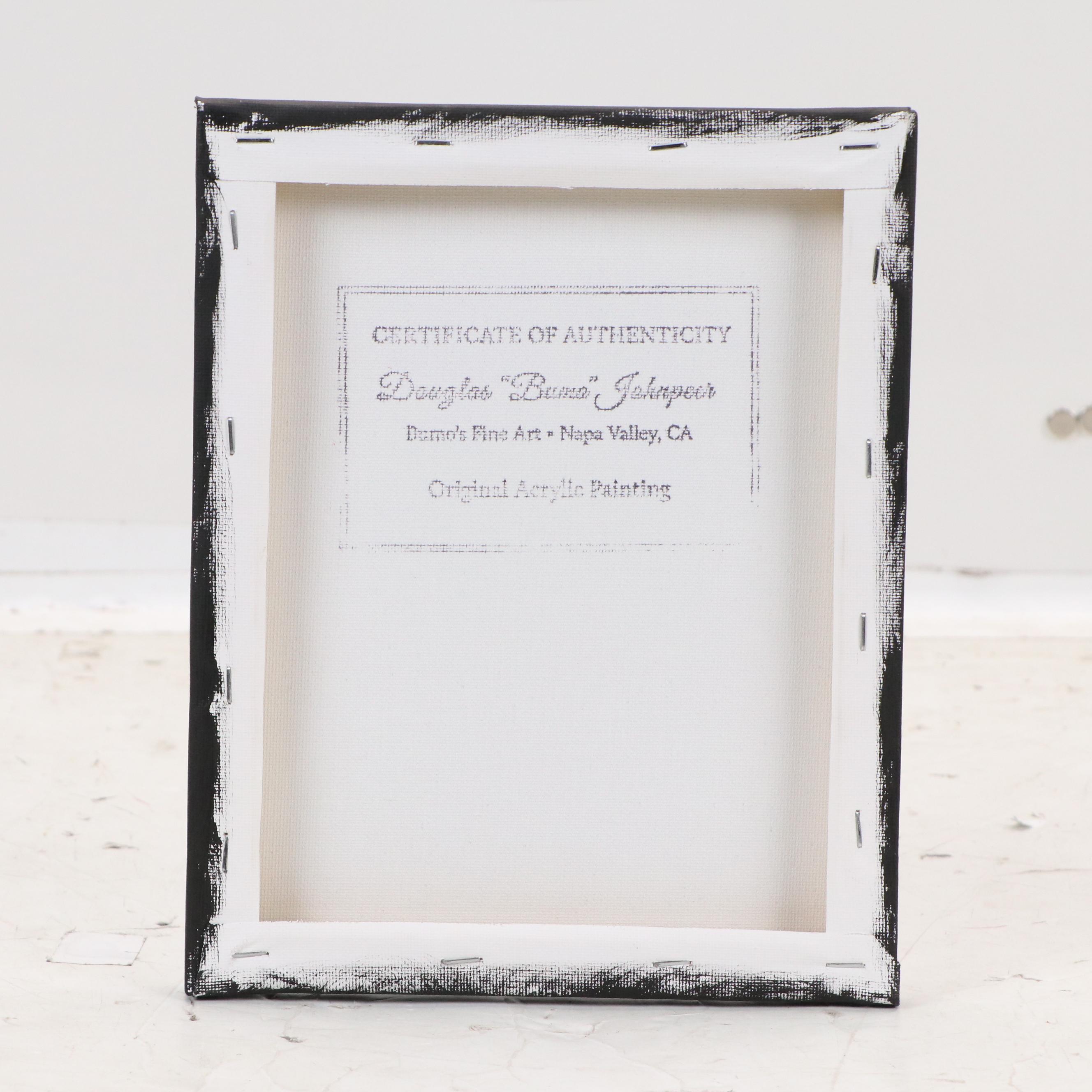 Douglas "Bumo" Johnpeer Acrylic Thunderstorm Sky Painting, 21st Century