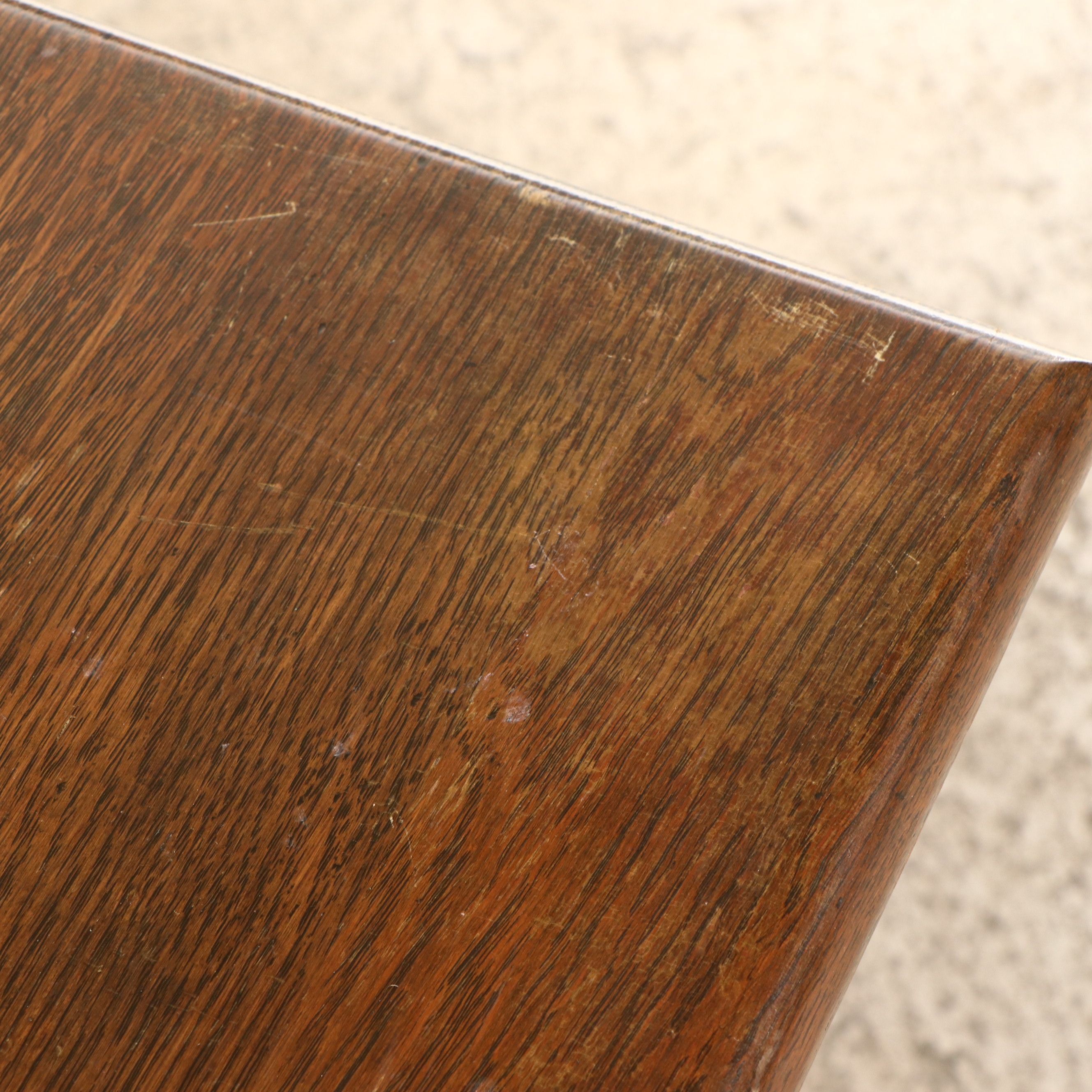 Late Victorian Oak Turned Leg Two-Tier Table, Early 20th Century