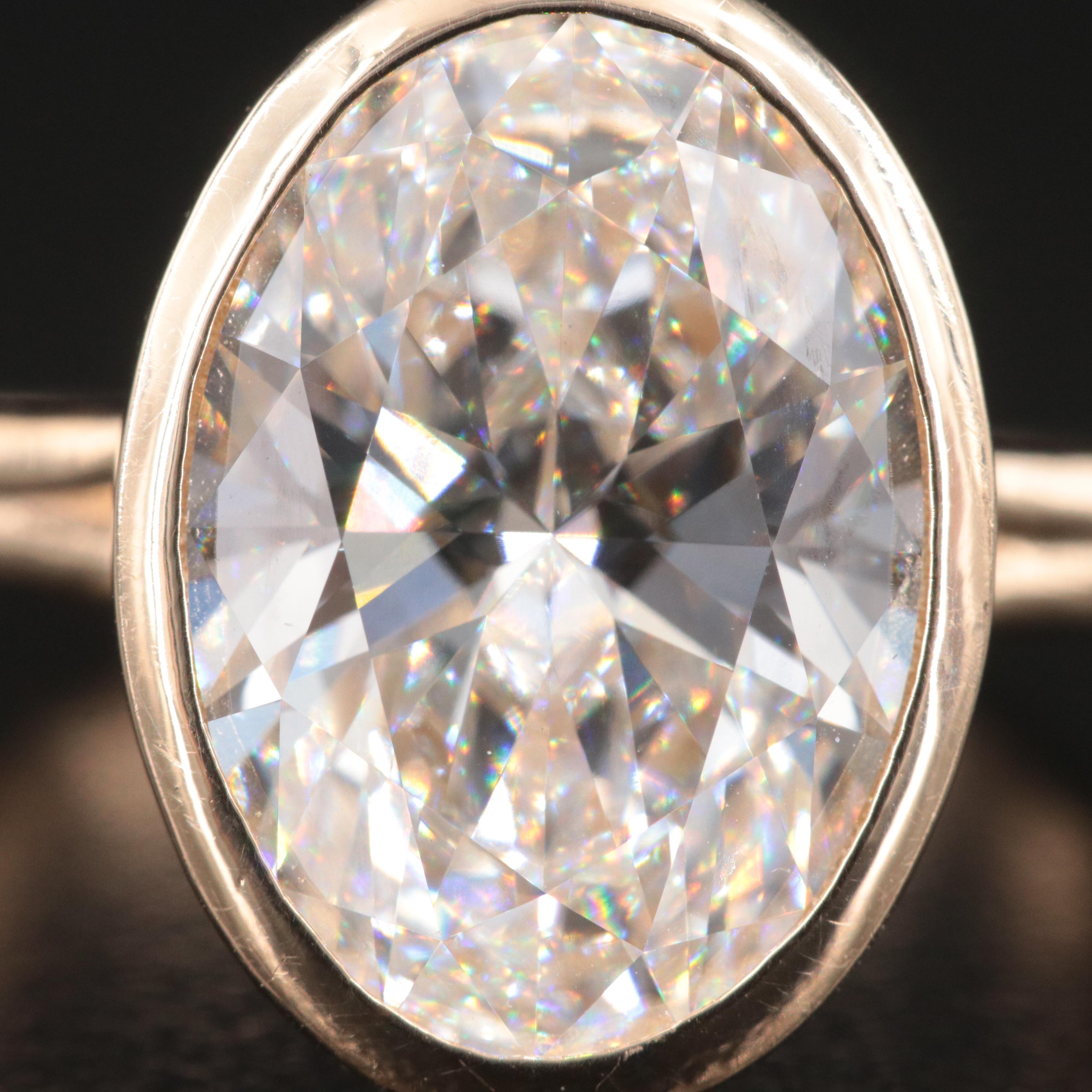 14K 5.07 CT Lab Grown Diamond Ring with IGI Report