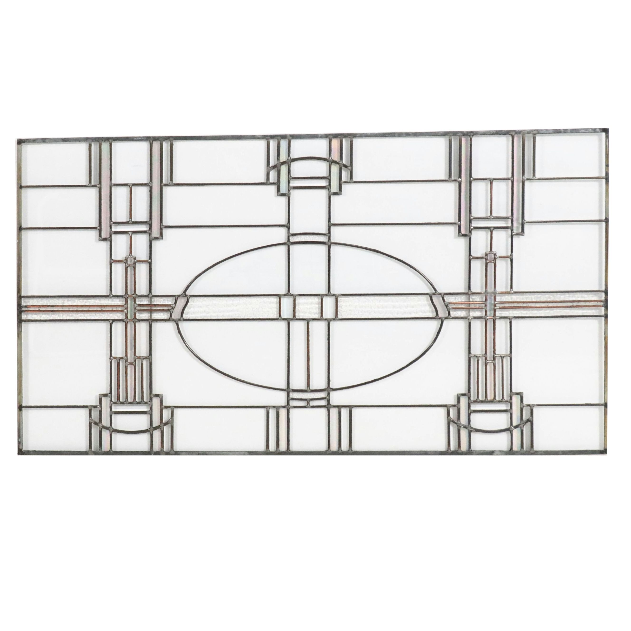 Architectural Art Glass Studio Prairie Style Stained Glass Panel
