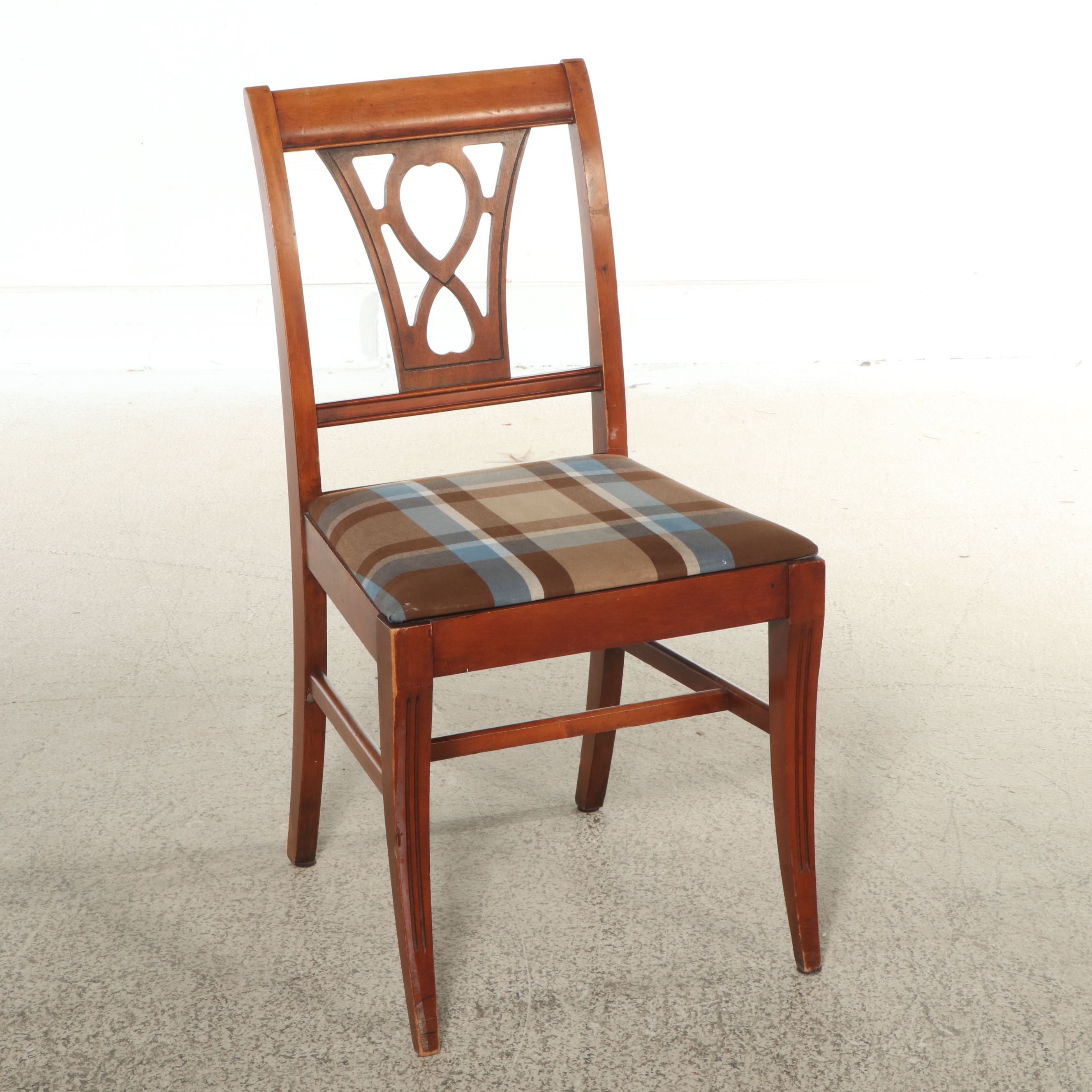 Set of Four Directoire Style Mahogany Side Chairs, Early to Mid-20th Century