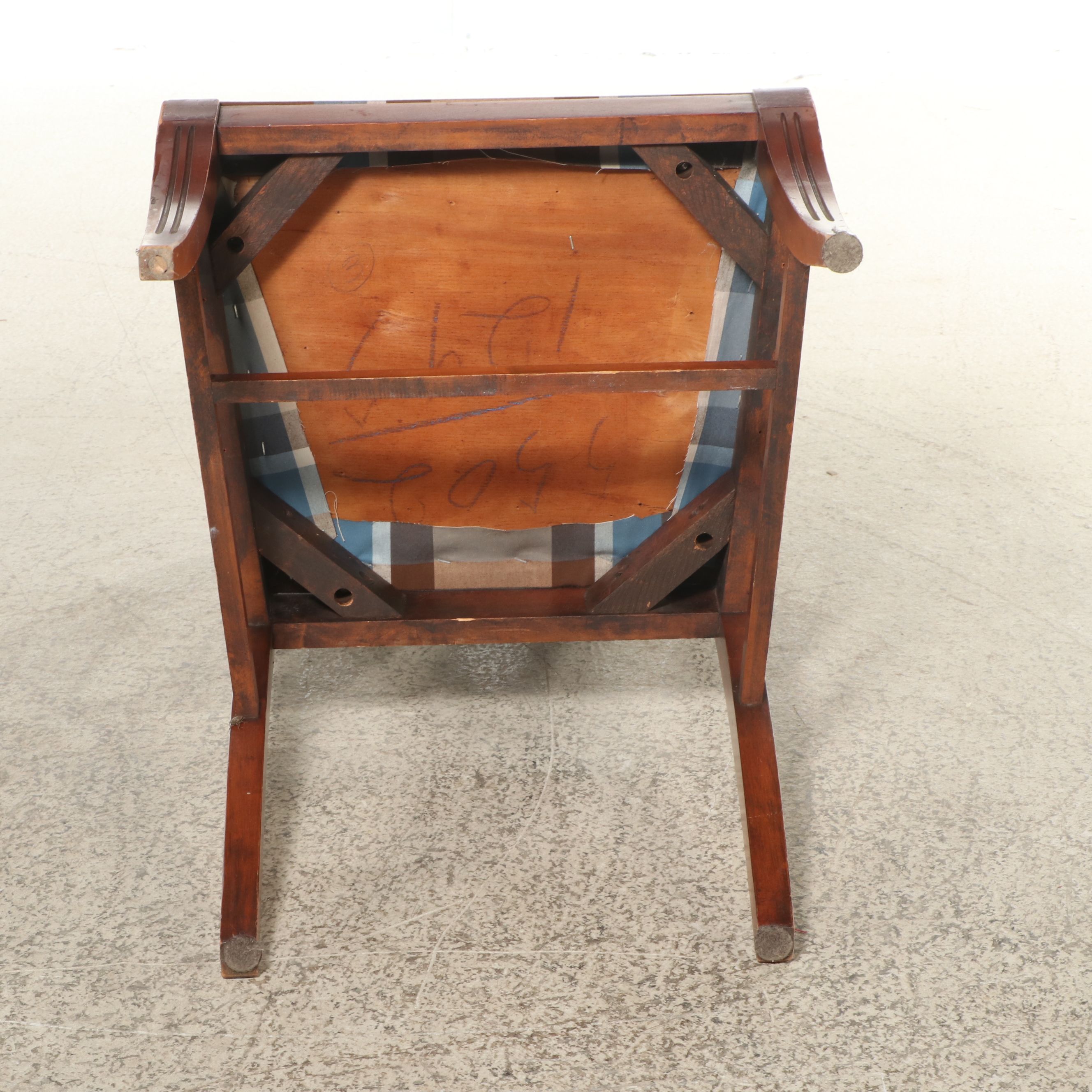 Set of Four Directoire Style Mahogany Side Chairs, Early to Mid-20th Century