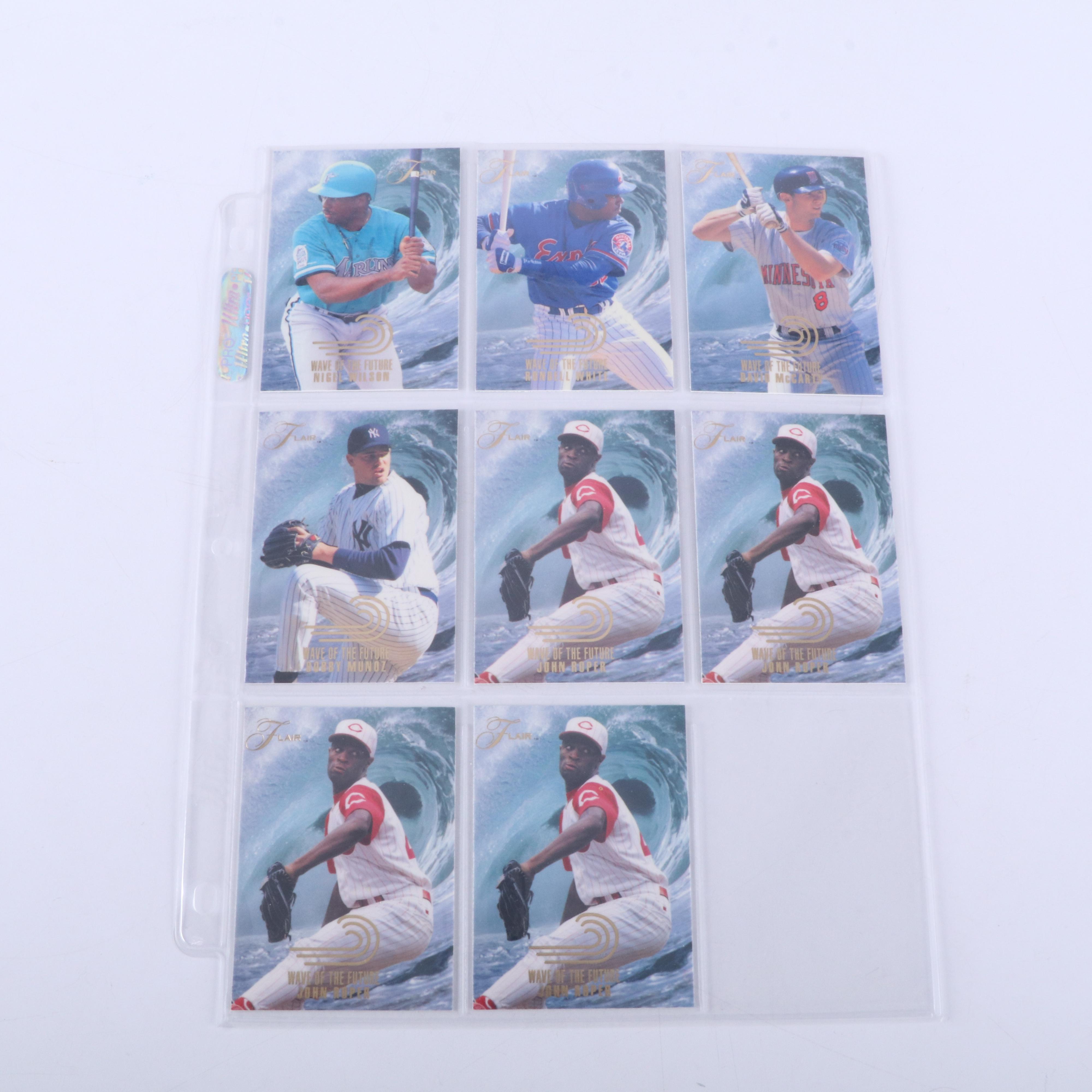 1993 Flair Baseball Cards Featuring Trevor Hoffman and Mike Piazza Rookies