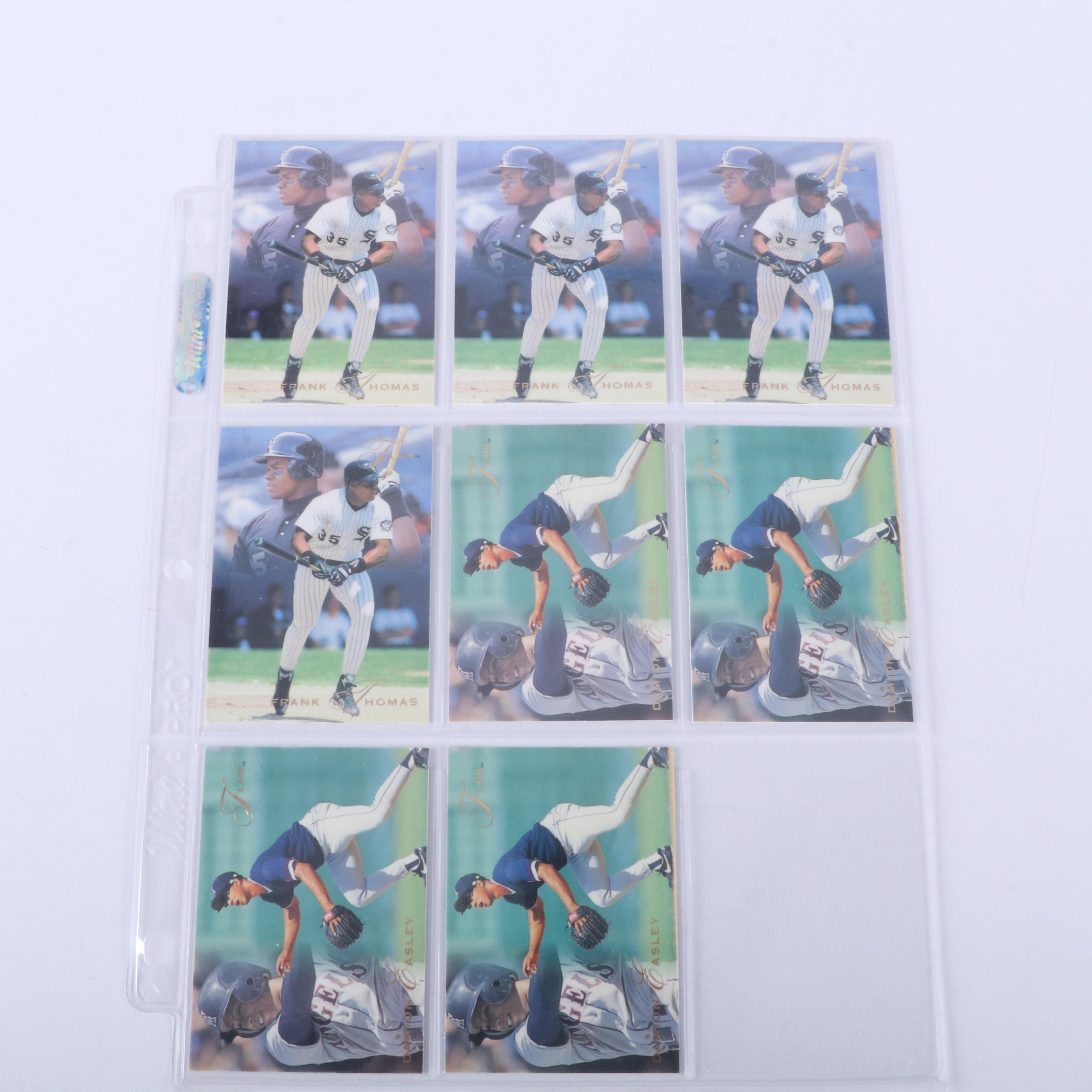 1993 Flair Baseball Cards Featuring Trevor Hoffman and Mike Piazza Rookies