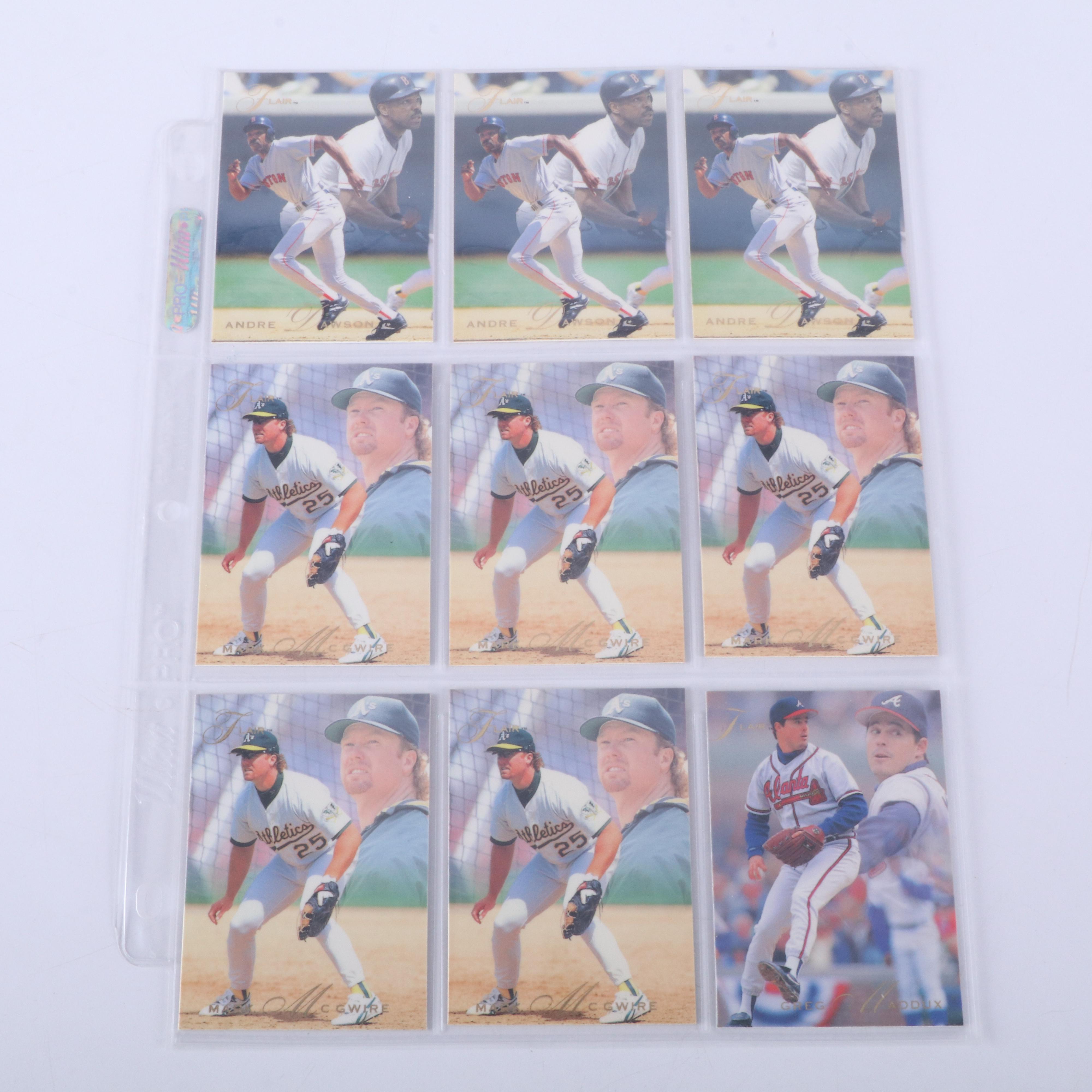 1993 Flair Baseball Cards Featuring Trevor Hoffman and Mike Piazza Rookies
