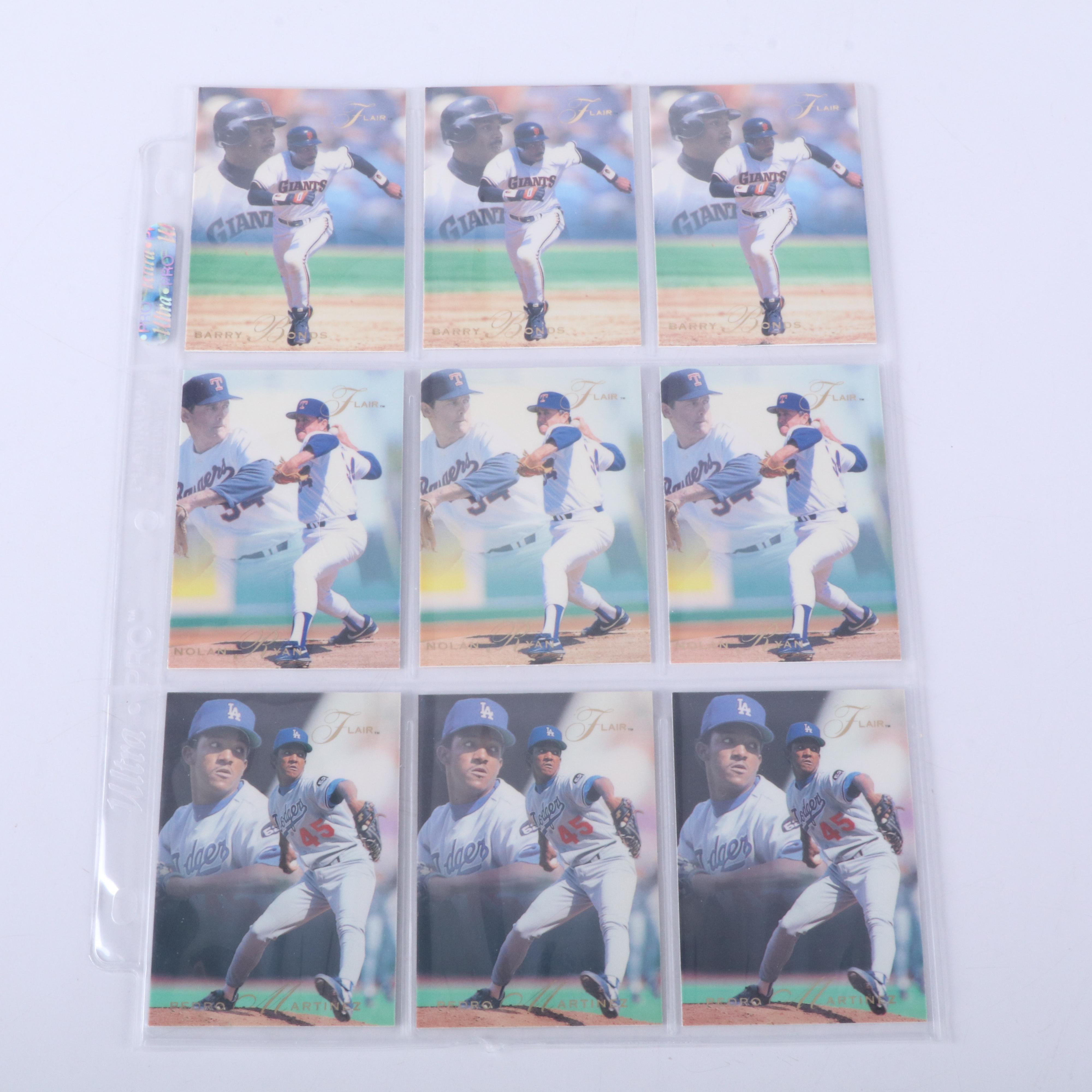 1993 Flair Baseball Cards Featuring Trevor Hoffman and Mike Piazza Rookies