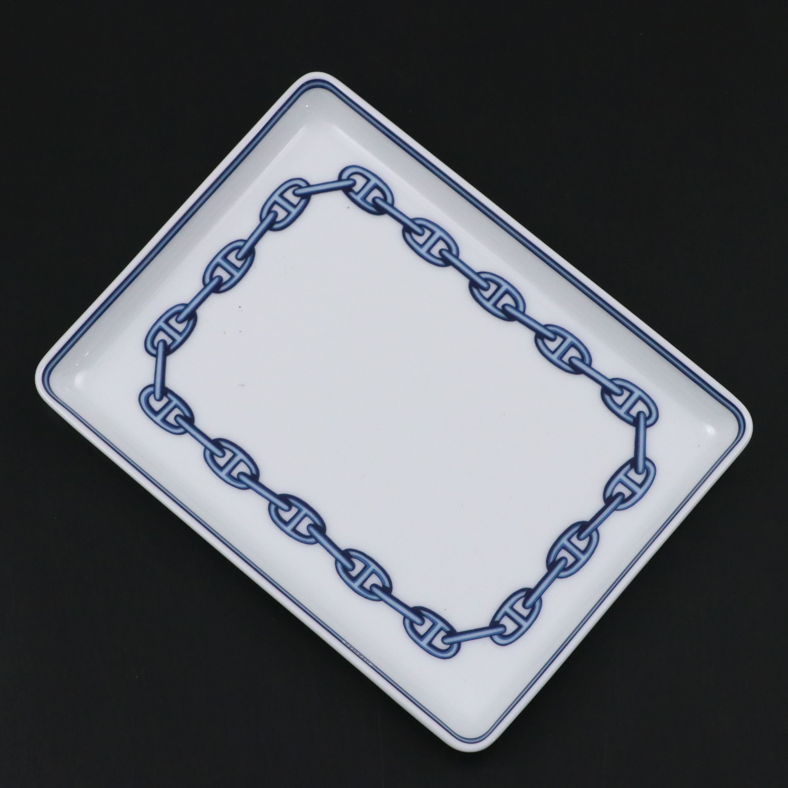 Hermès "Chaine d'Ancre" Porcelain Tray