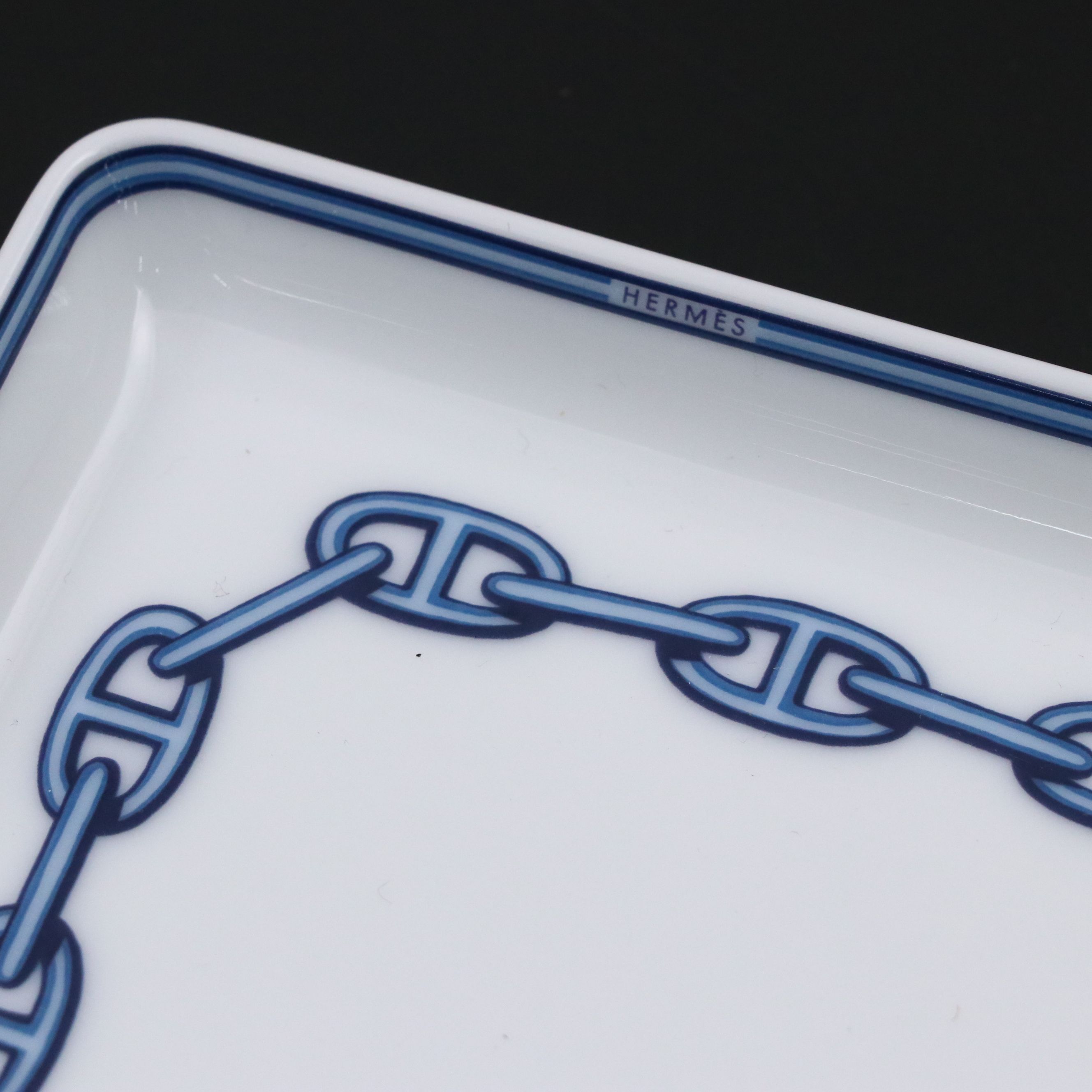 Hermès "Chaine d'Ancre" Porcelain Tray