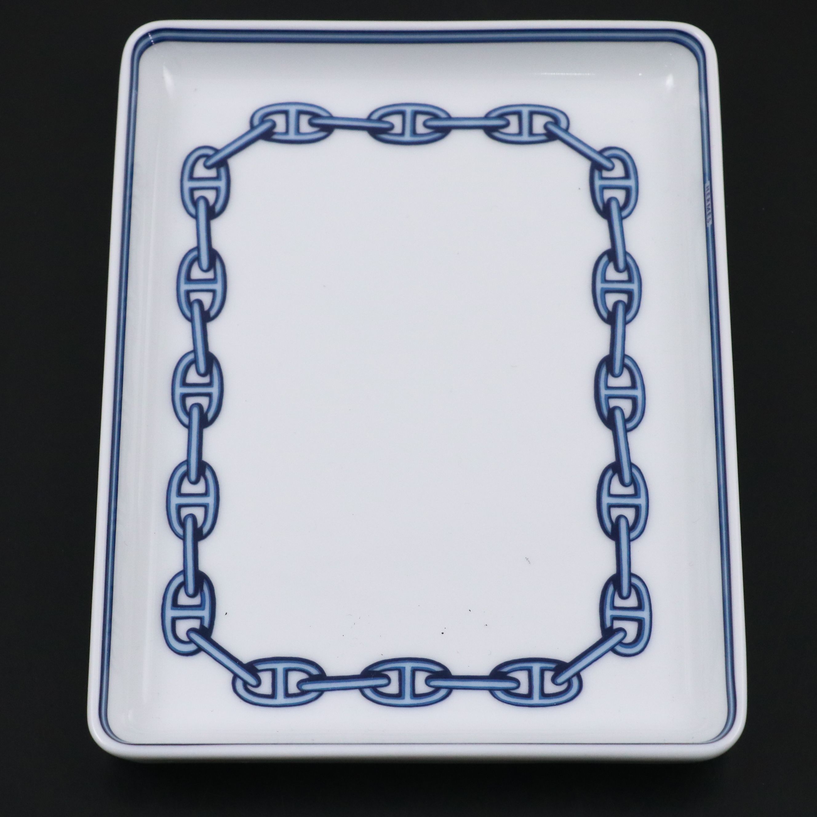 Hermès "Chaine d'Ancre" Porcelain Tray