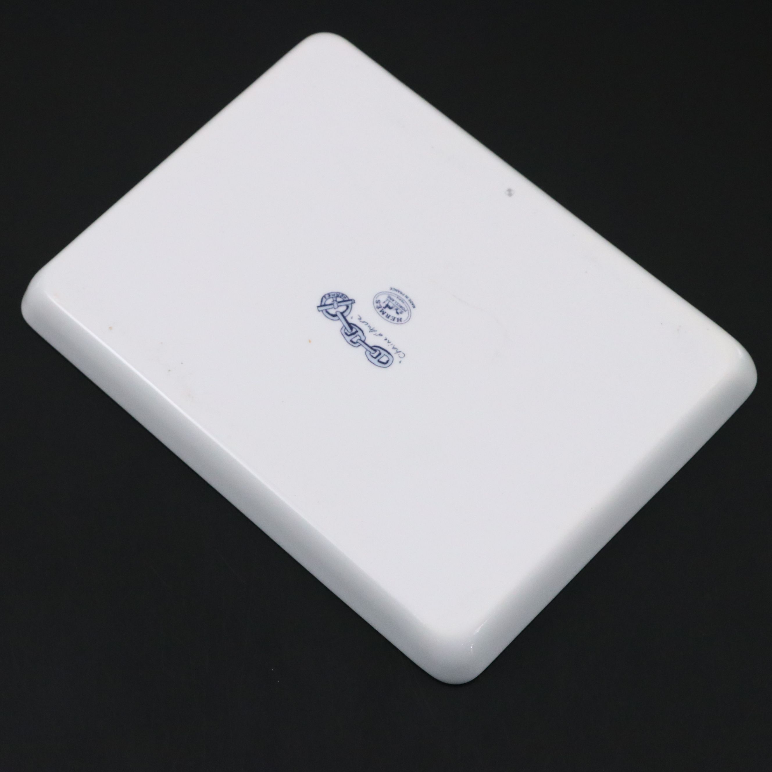 Hermès "Chaine d'Ancre" Porcelain Tray