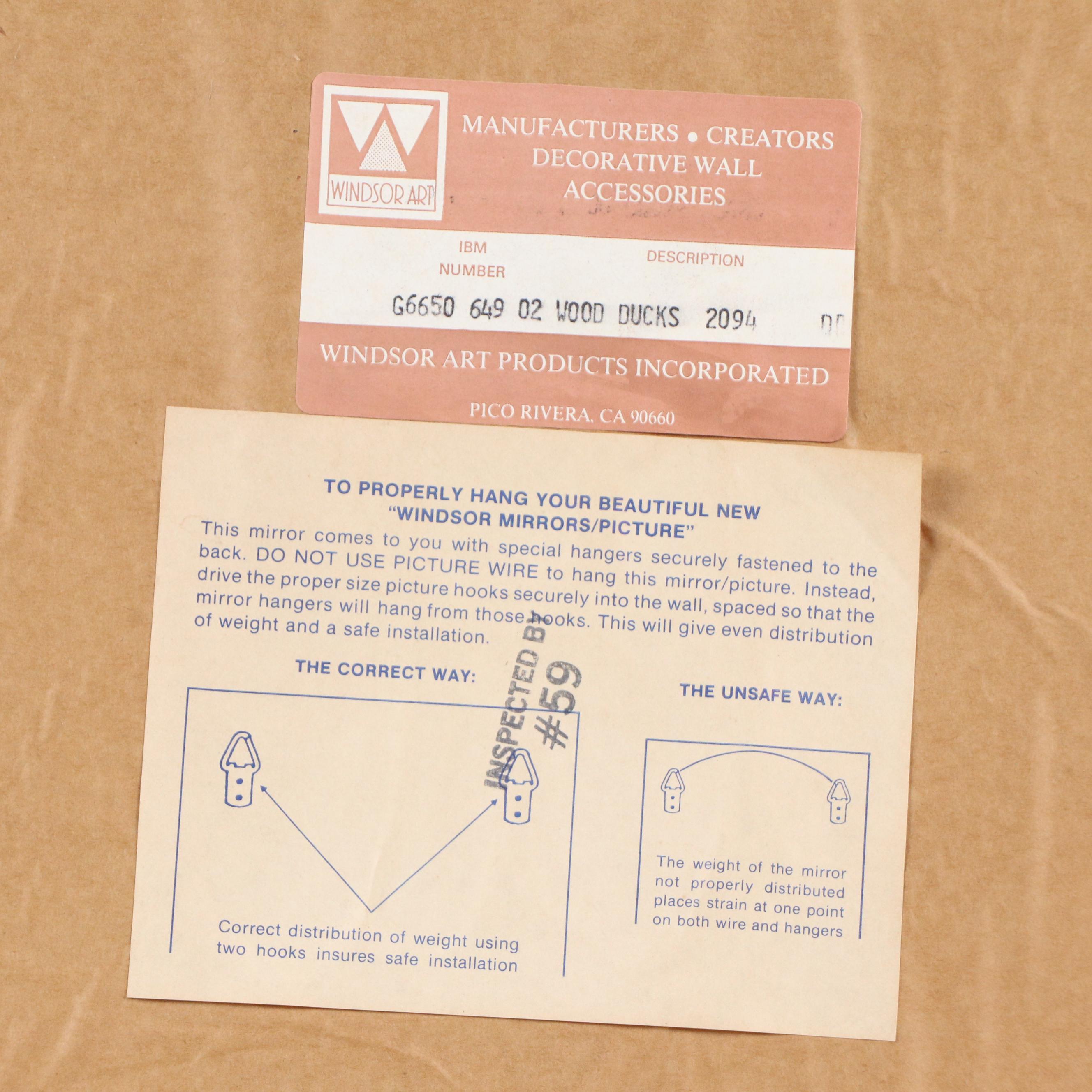 Offset Lithograph After Charles E. Murphy "Wood Ducks in the Oaks," 1980s