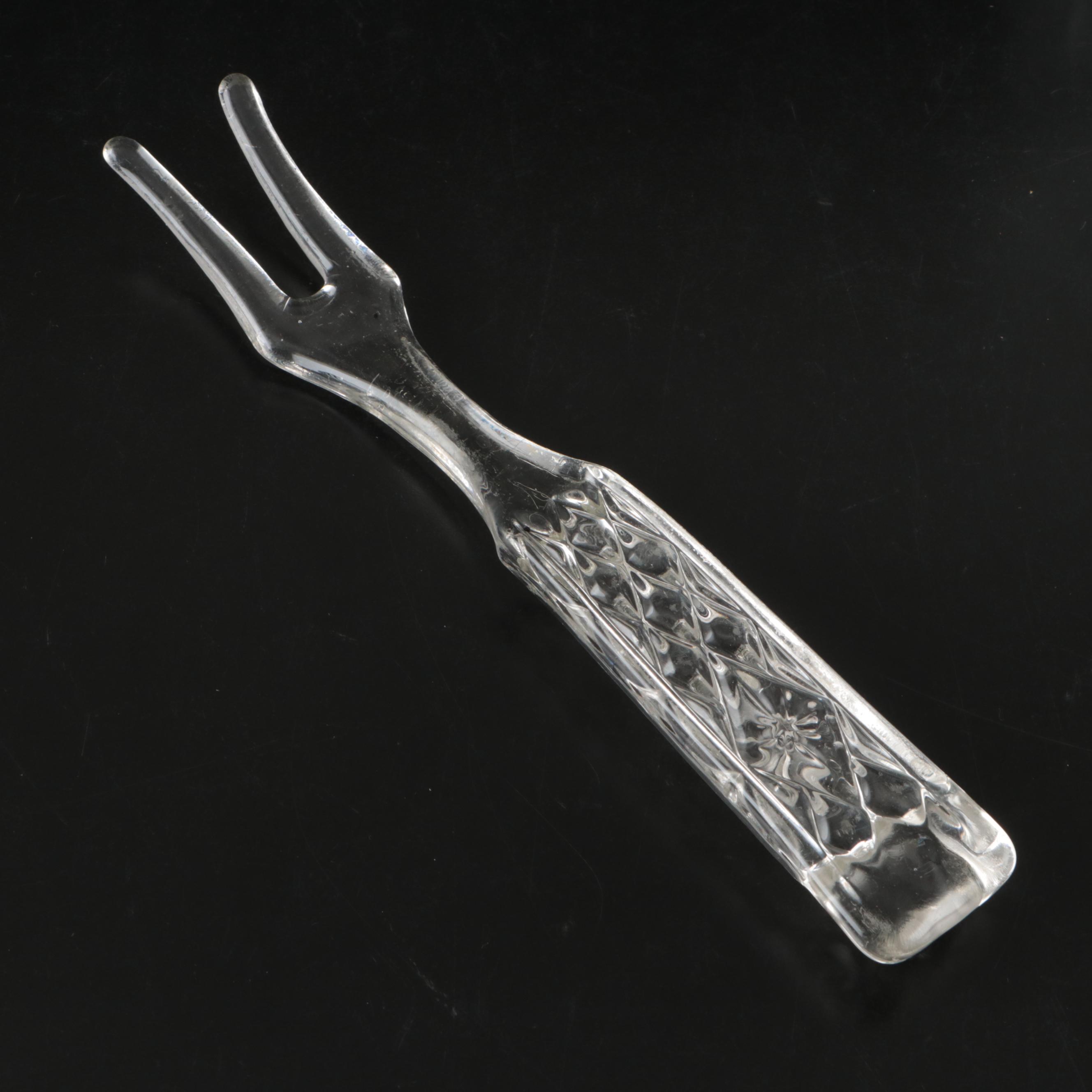 Cristal Durand and Other Crystal Bowls with Glass Salad Server