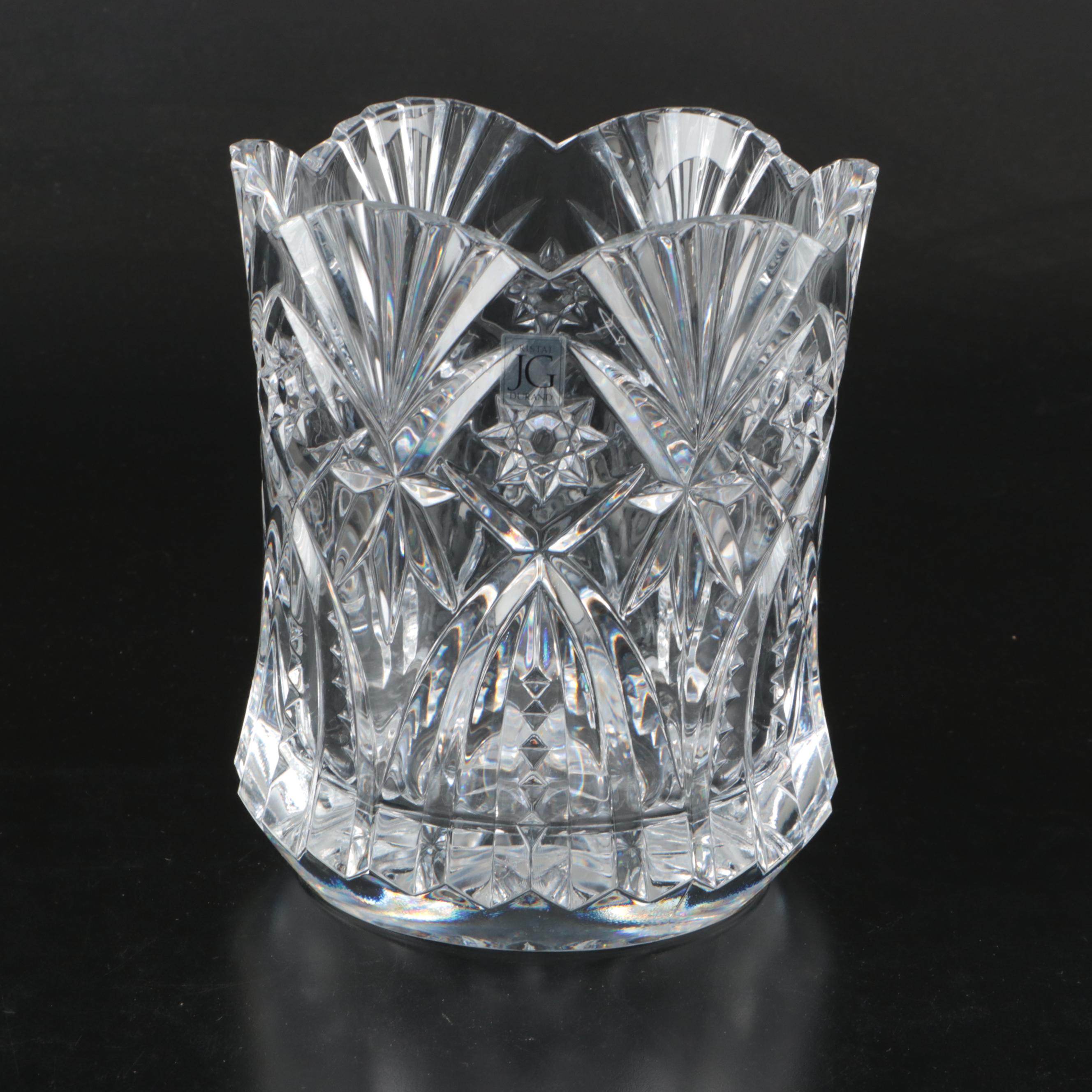 Cristal Durand and Other Crystal Bowls with Glass Salad Server