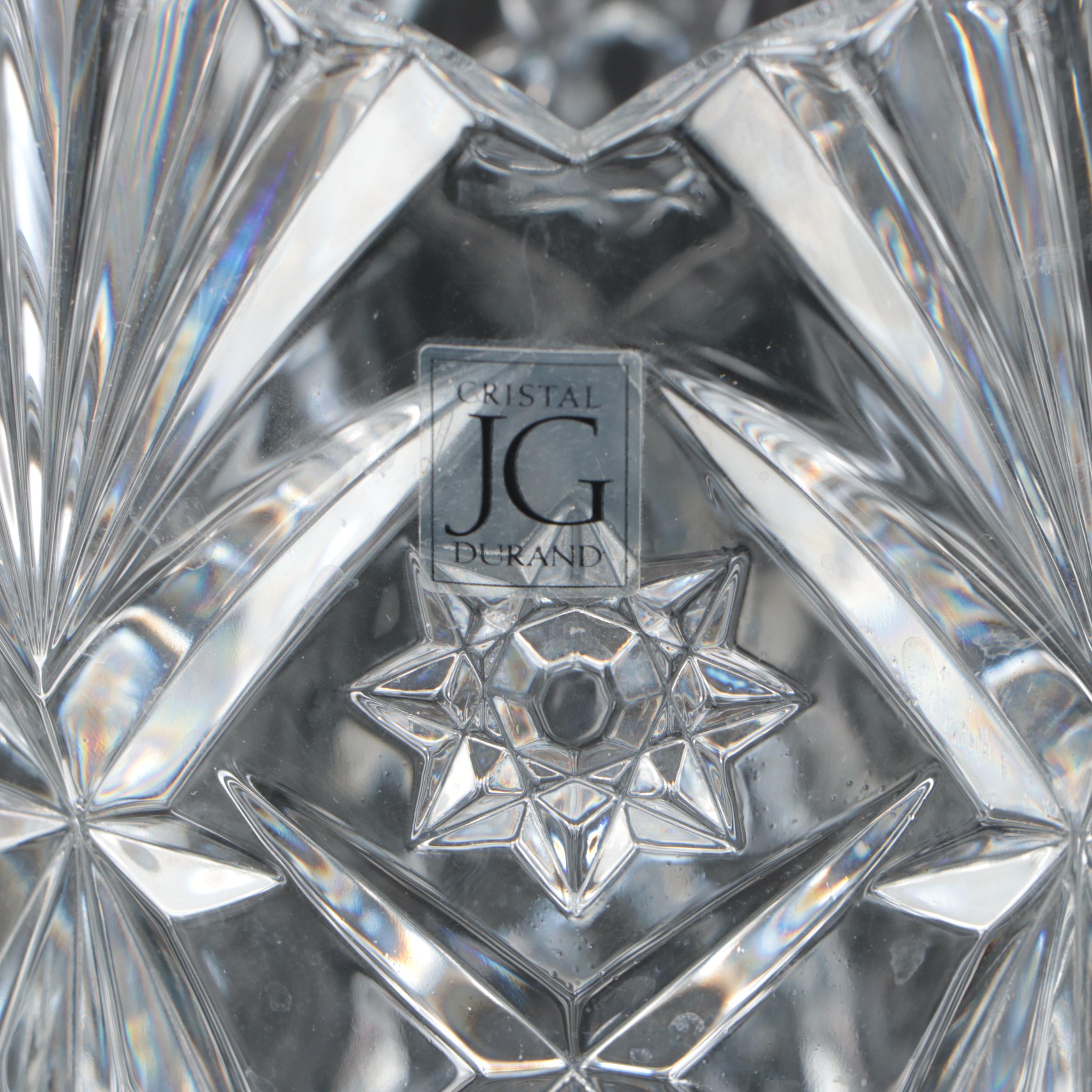 Cristal Durand and Other Crystal Bowls with Glass Salad Server