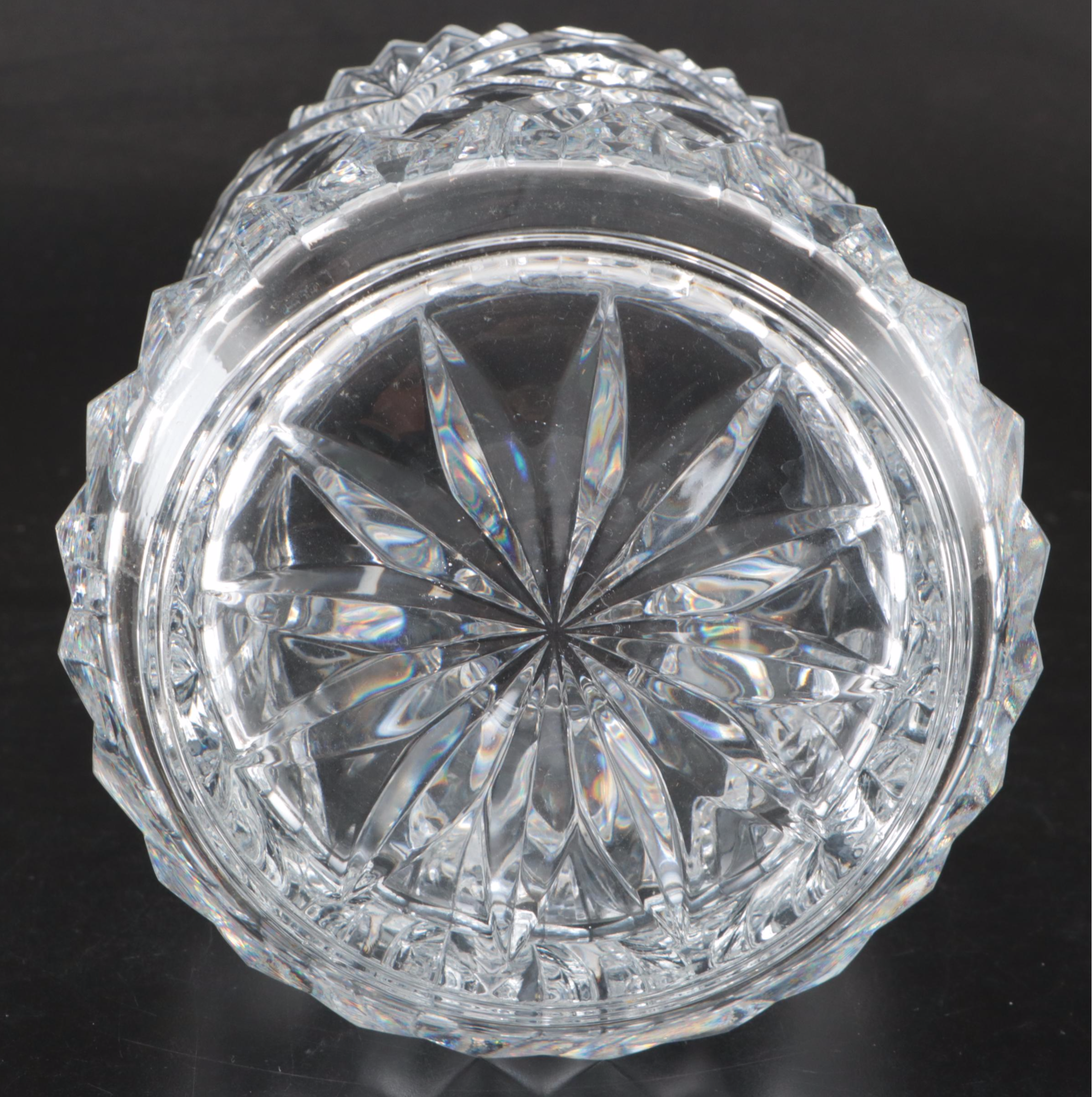 Cristal Durand and Other Crystal Bowls with Glass Salad Server