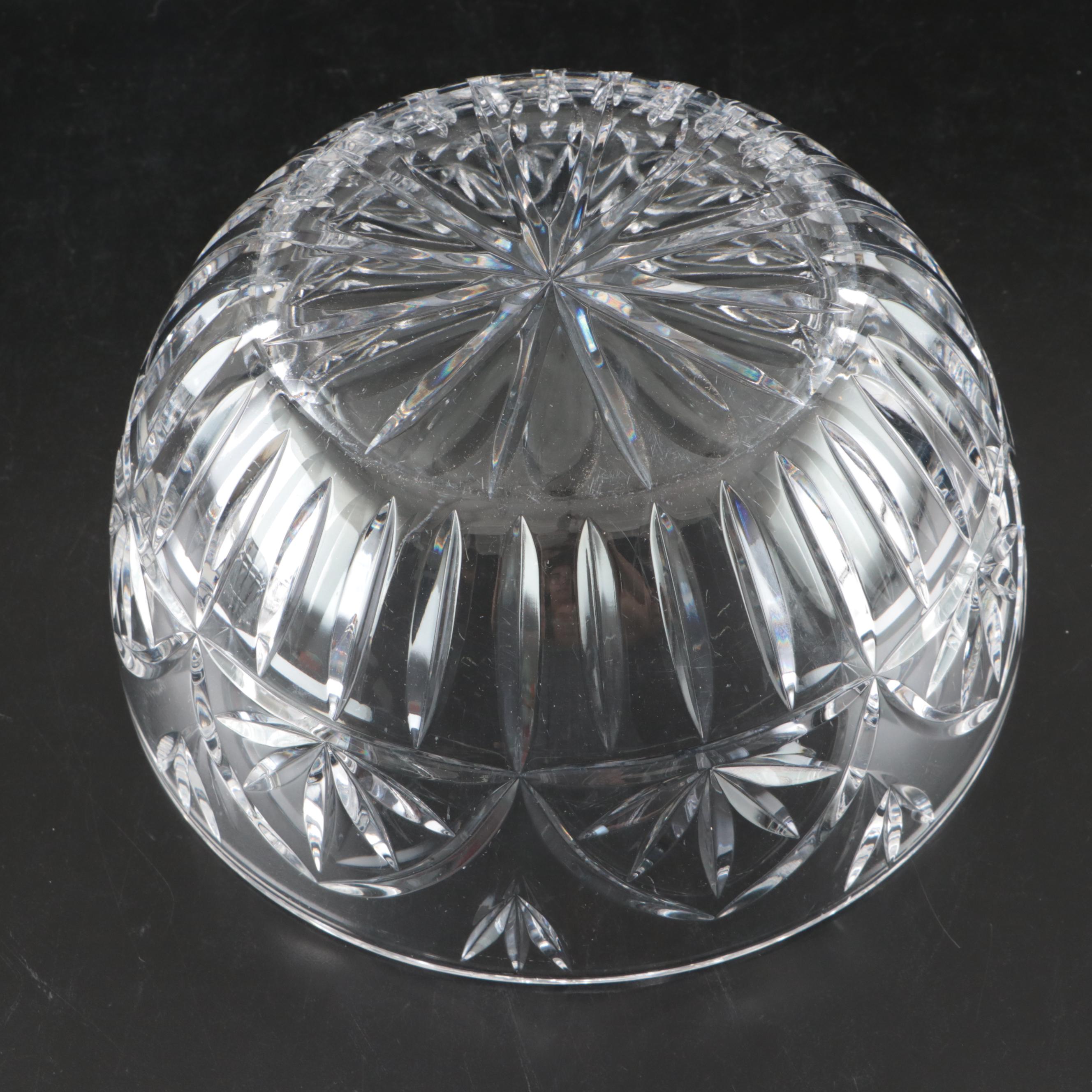 Cristal Durand and Other Crystal Bowls with Glass Salad Server
