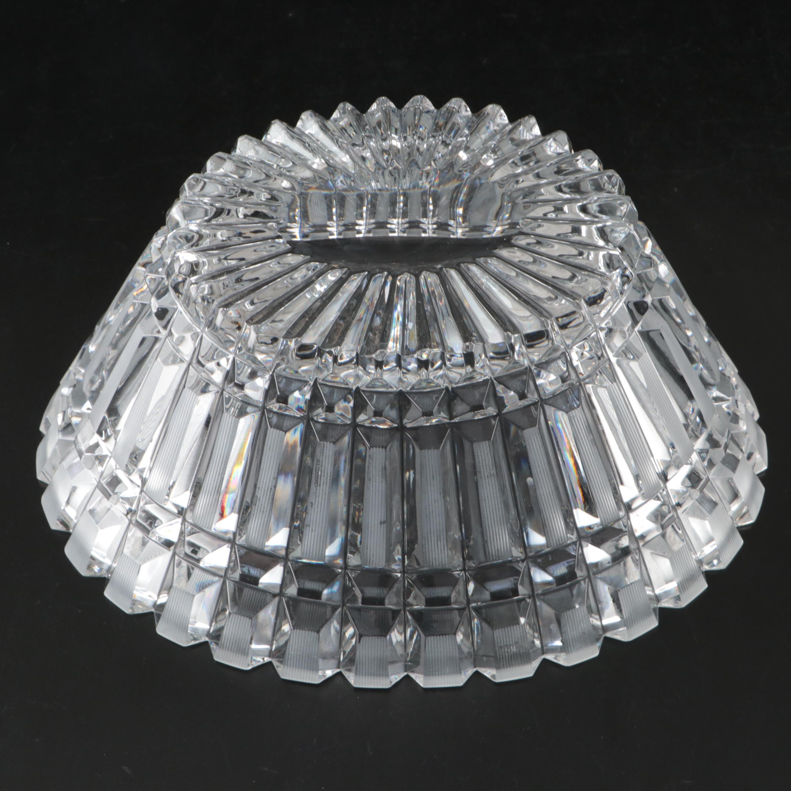 Cristal Durand and Other Crystal Bowls with Glass Salad Server