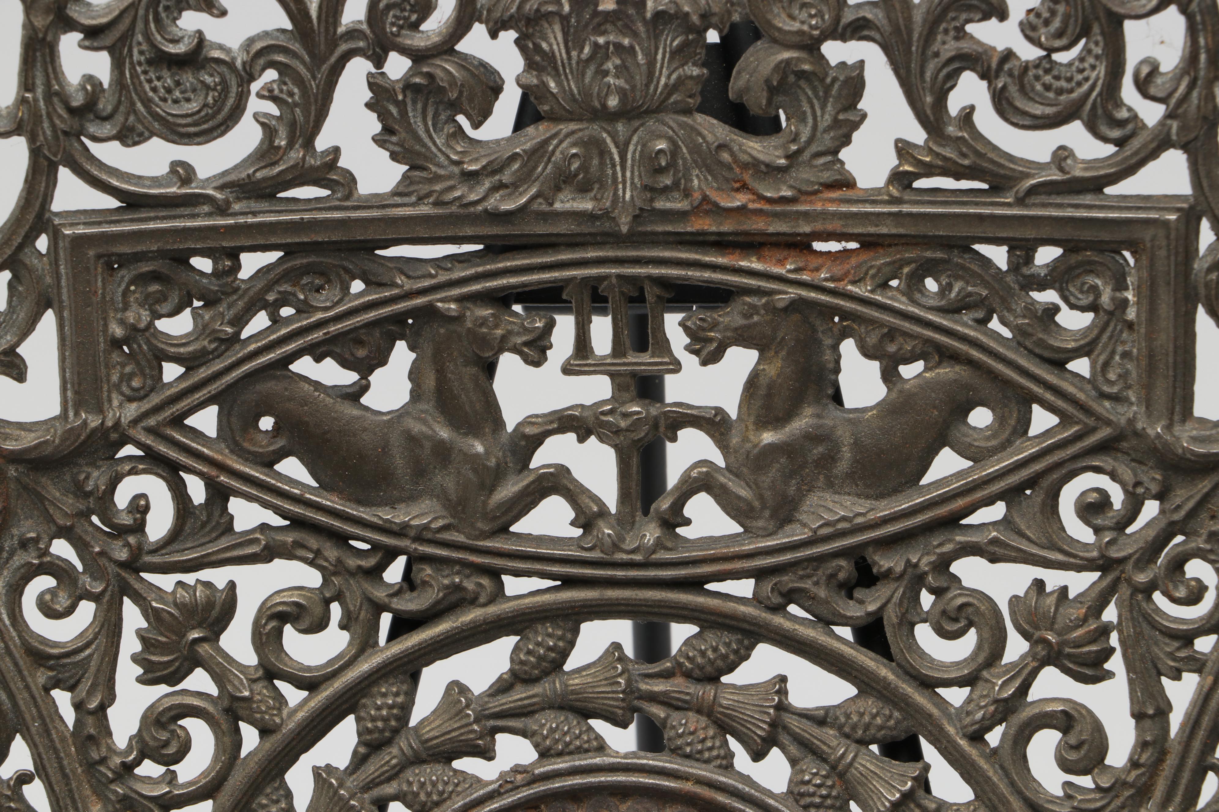 Indian Engraved Brass Vases with Other Chargers and Plaque