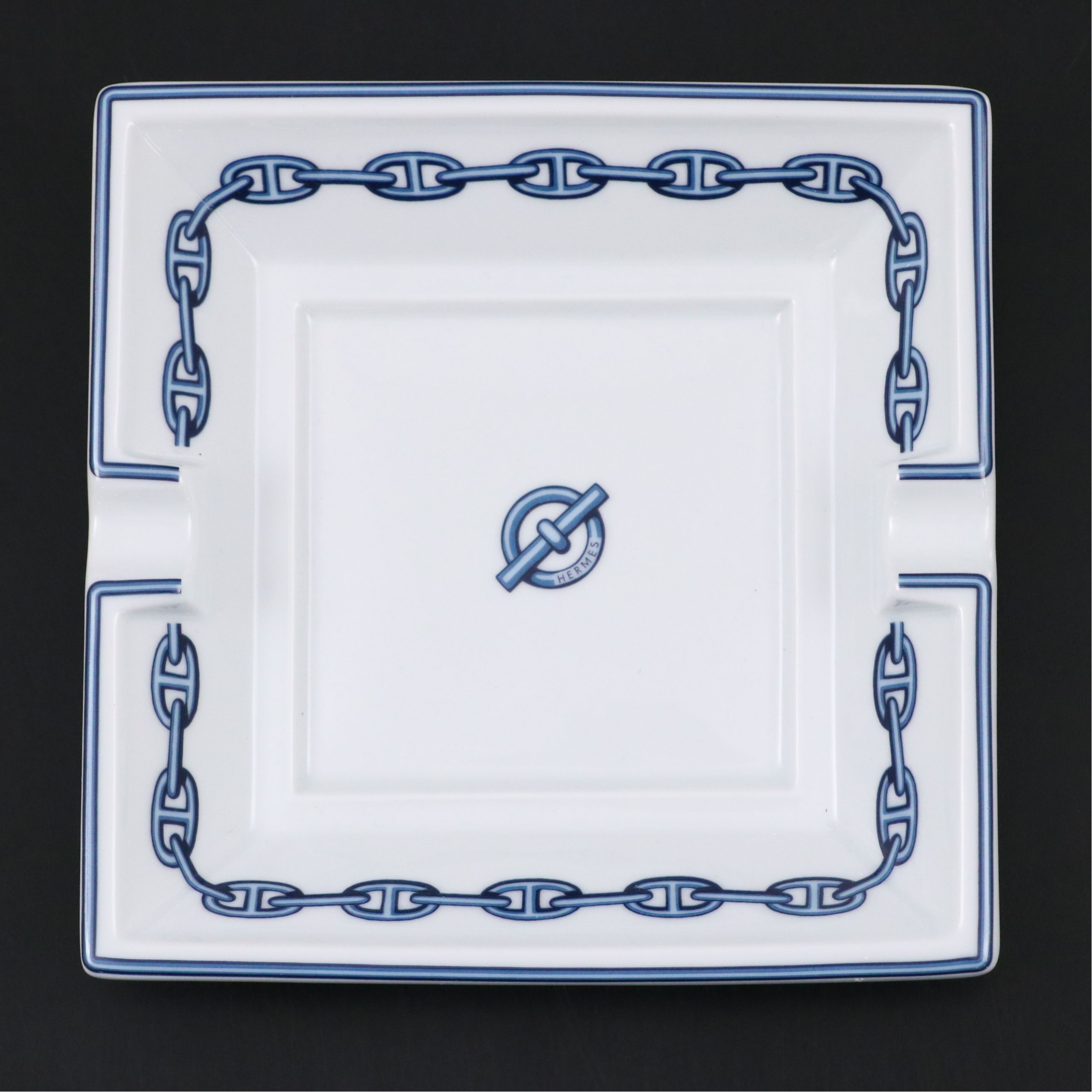 Hermès "Chaîne D'ancre" Porcelain Ashtray