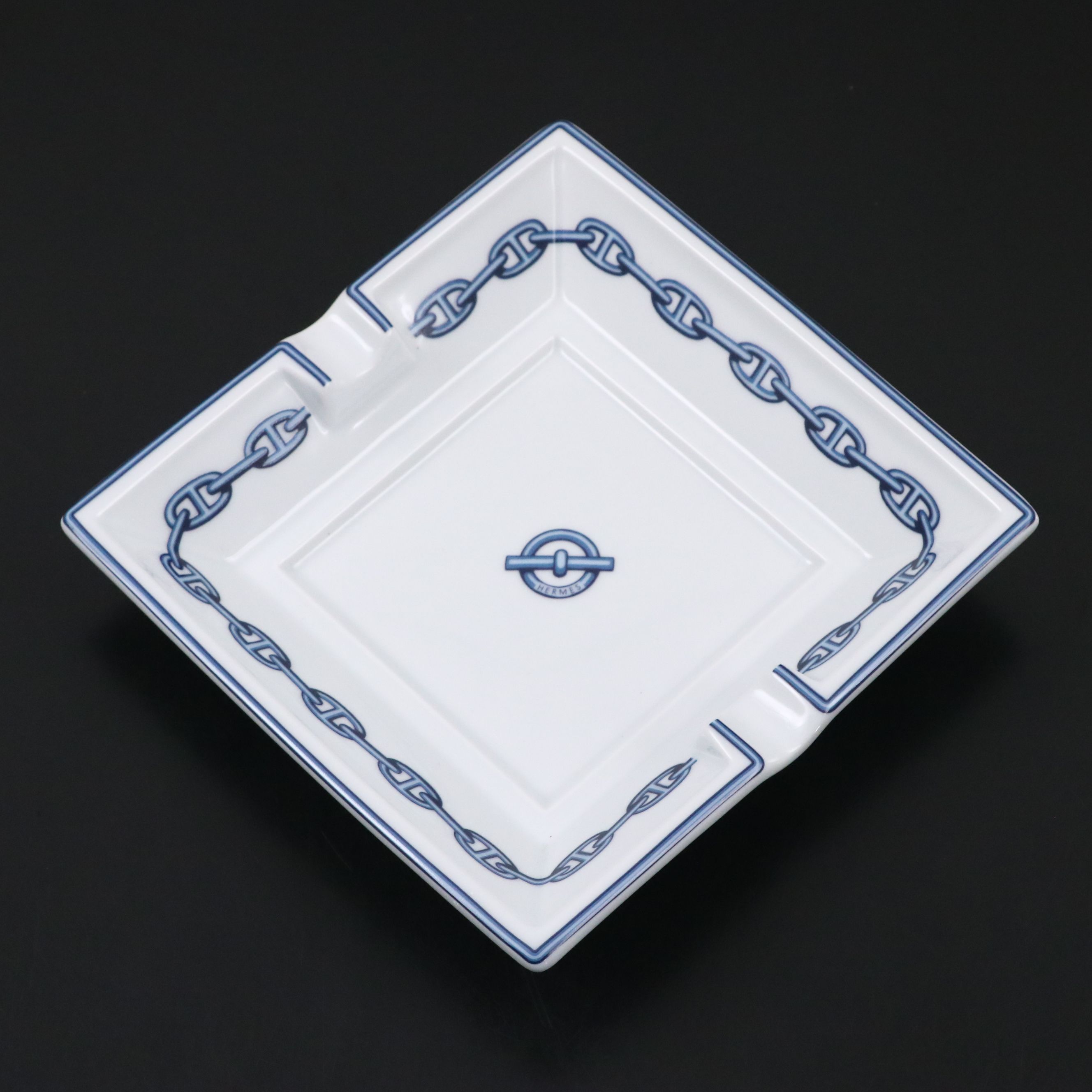 Hermès "Chaîne D'ancre" Porcelain Ashtray