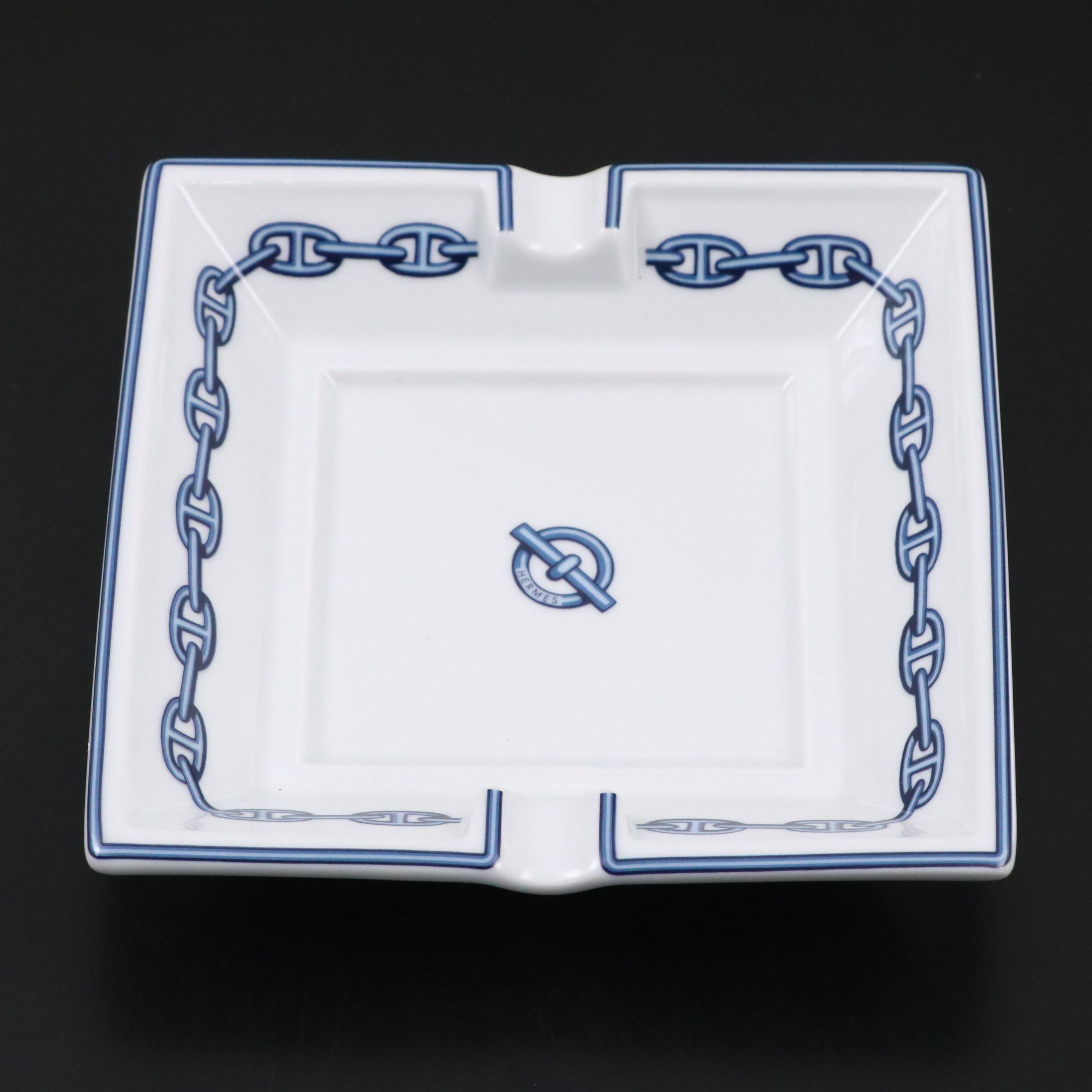 Hermès "Chaîne D'ancre" Porcelain Ashtray