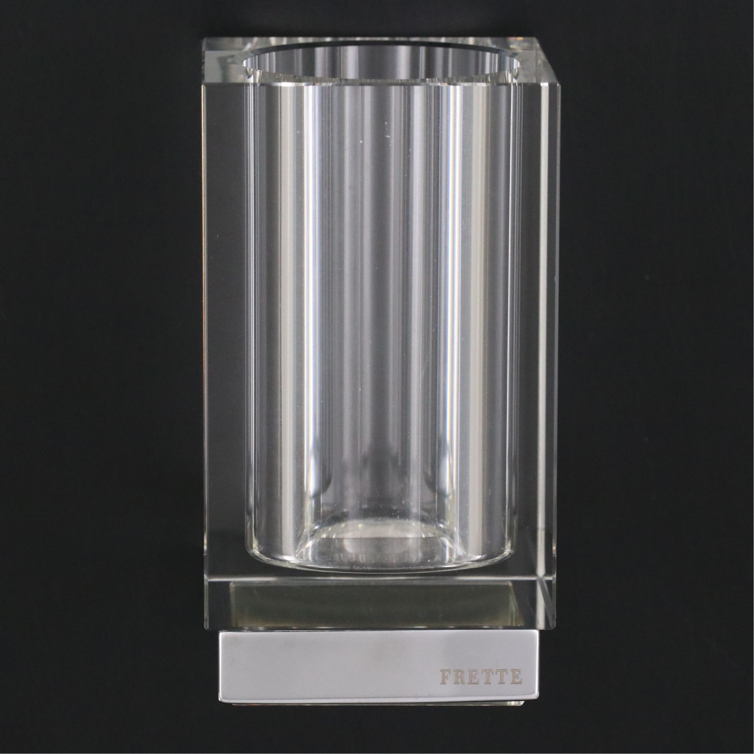 Frette Crystal Contemporary Block-Shaped Vase