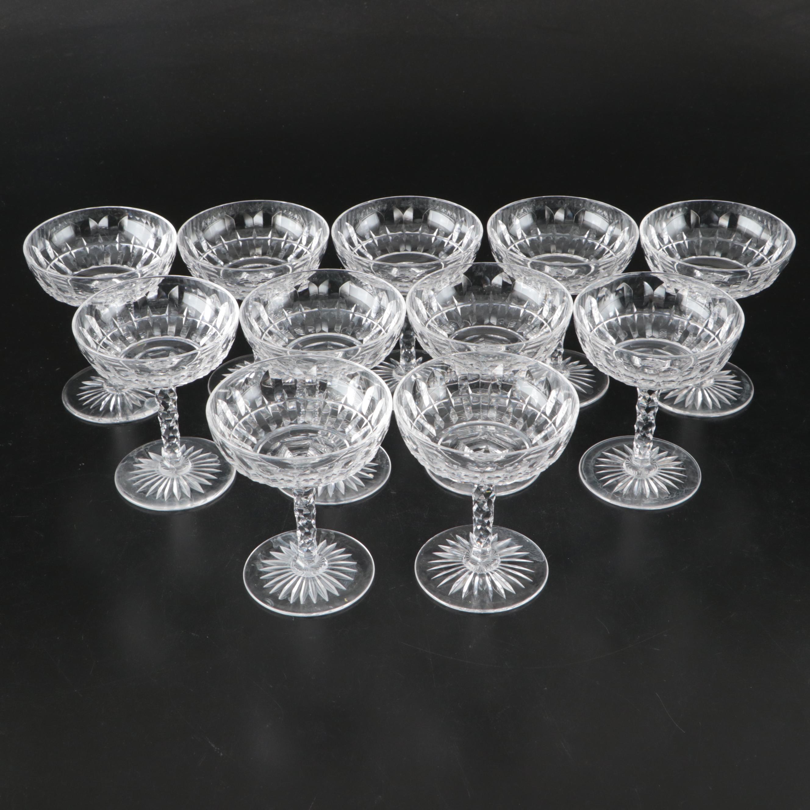 Cut Glass Champagne Coupes