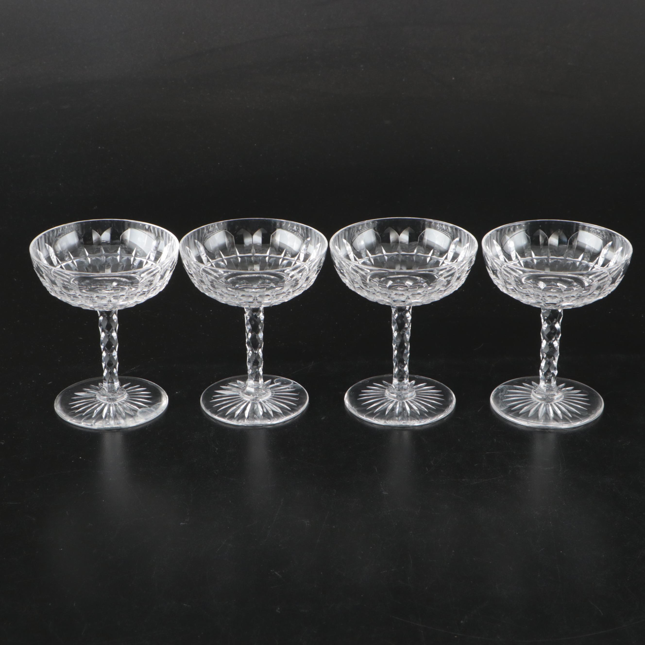 Cut Glass Champagne Coupes
