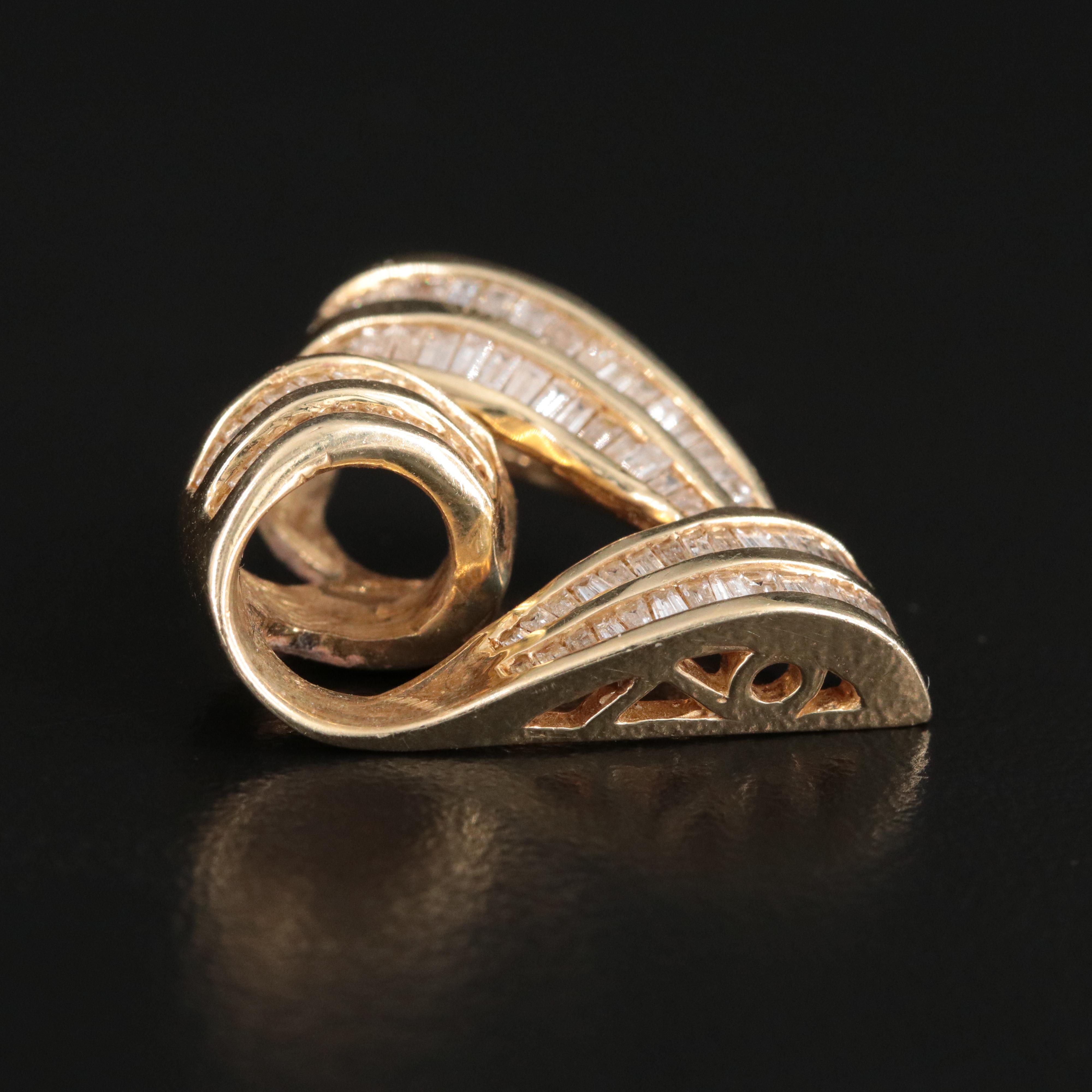 14K 1.82 CTW Diamond Heart Slide Pendant