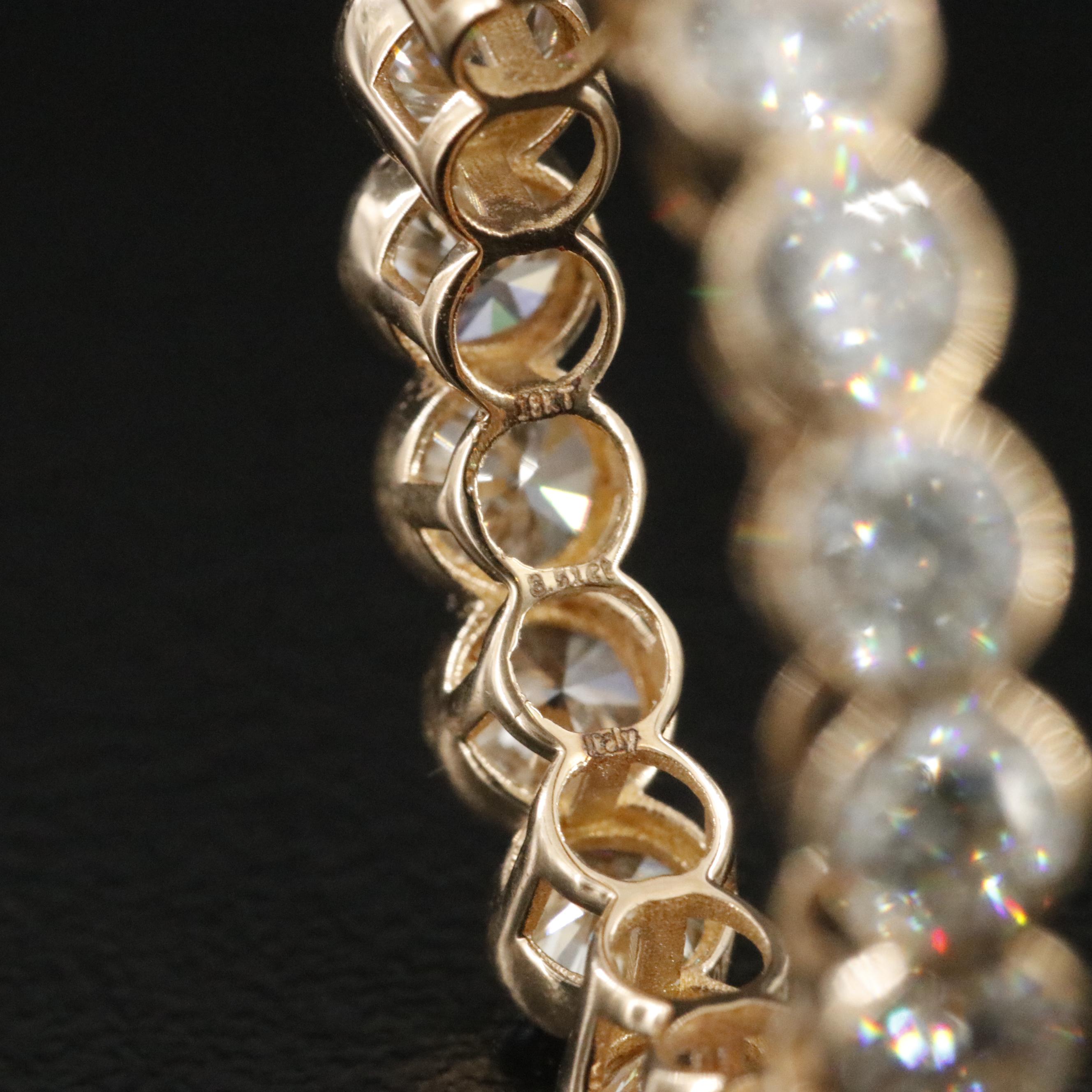 18K 3.51 CTW Diamond Eternity Band with GIA Report