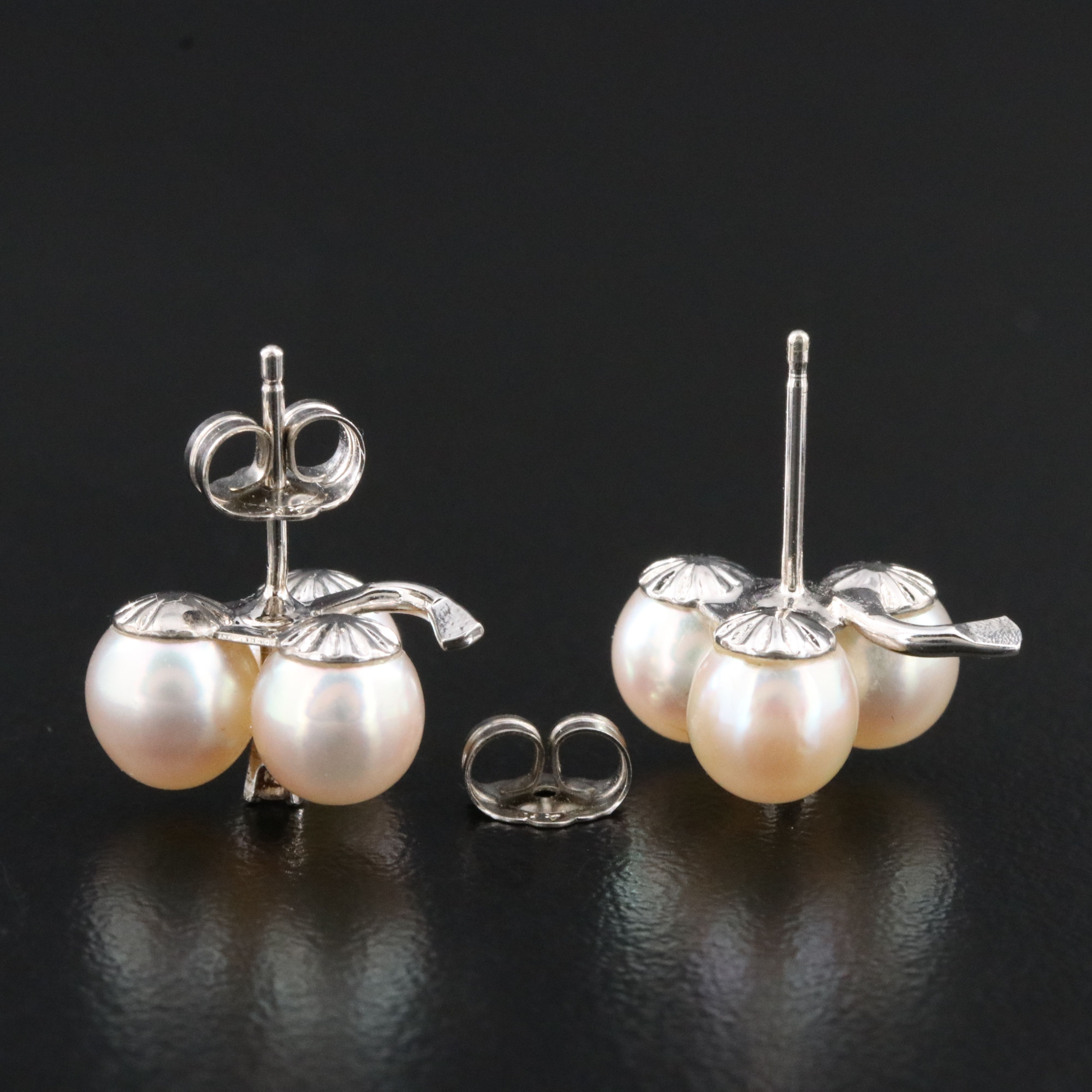 Pearl and Diamond Earrings
