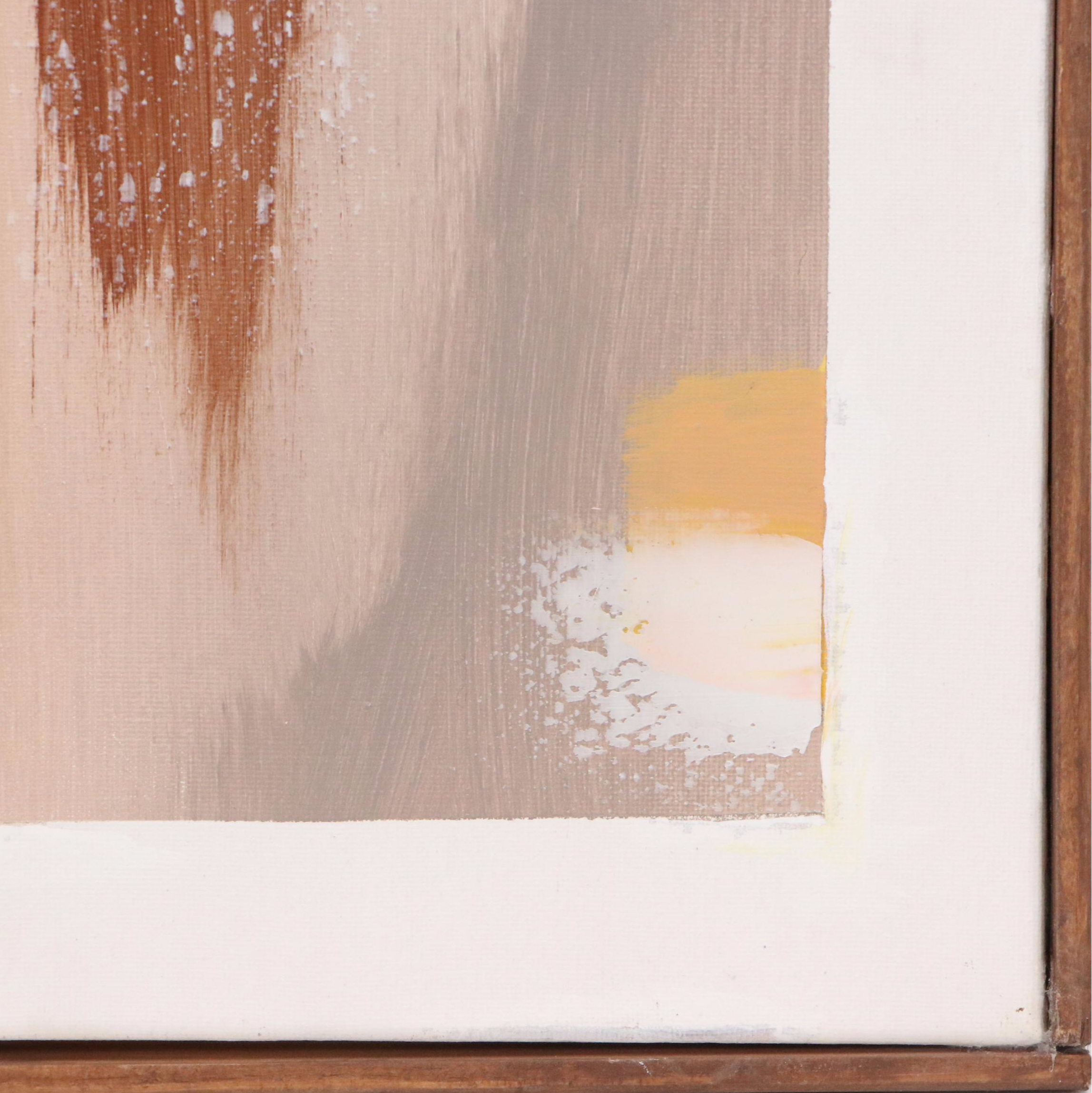 Warm Abstract Acrylic Painting, 21st Century