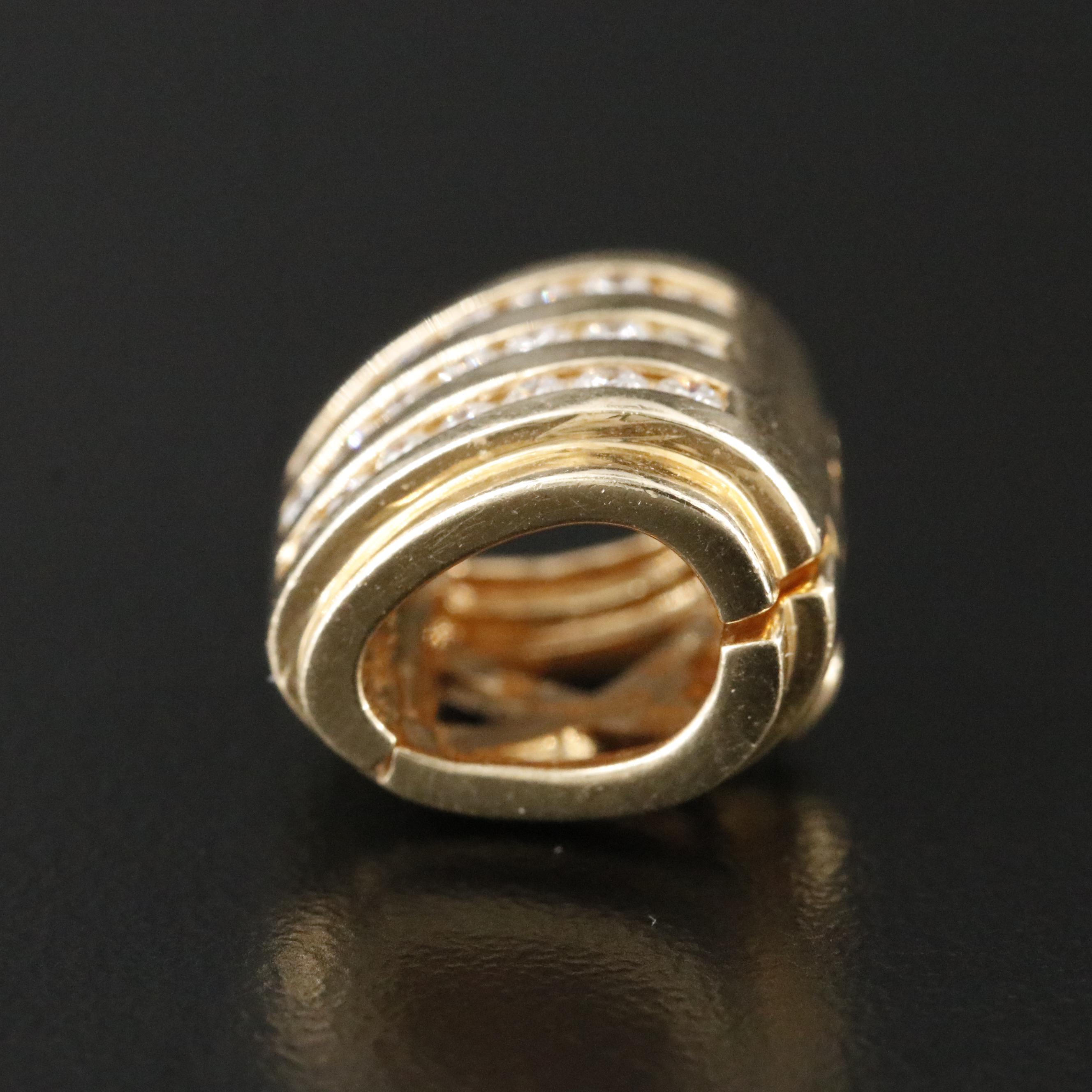 14K 0.42 CTW Diamond Enhancer Slide Pendant