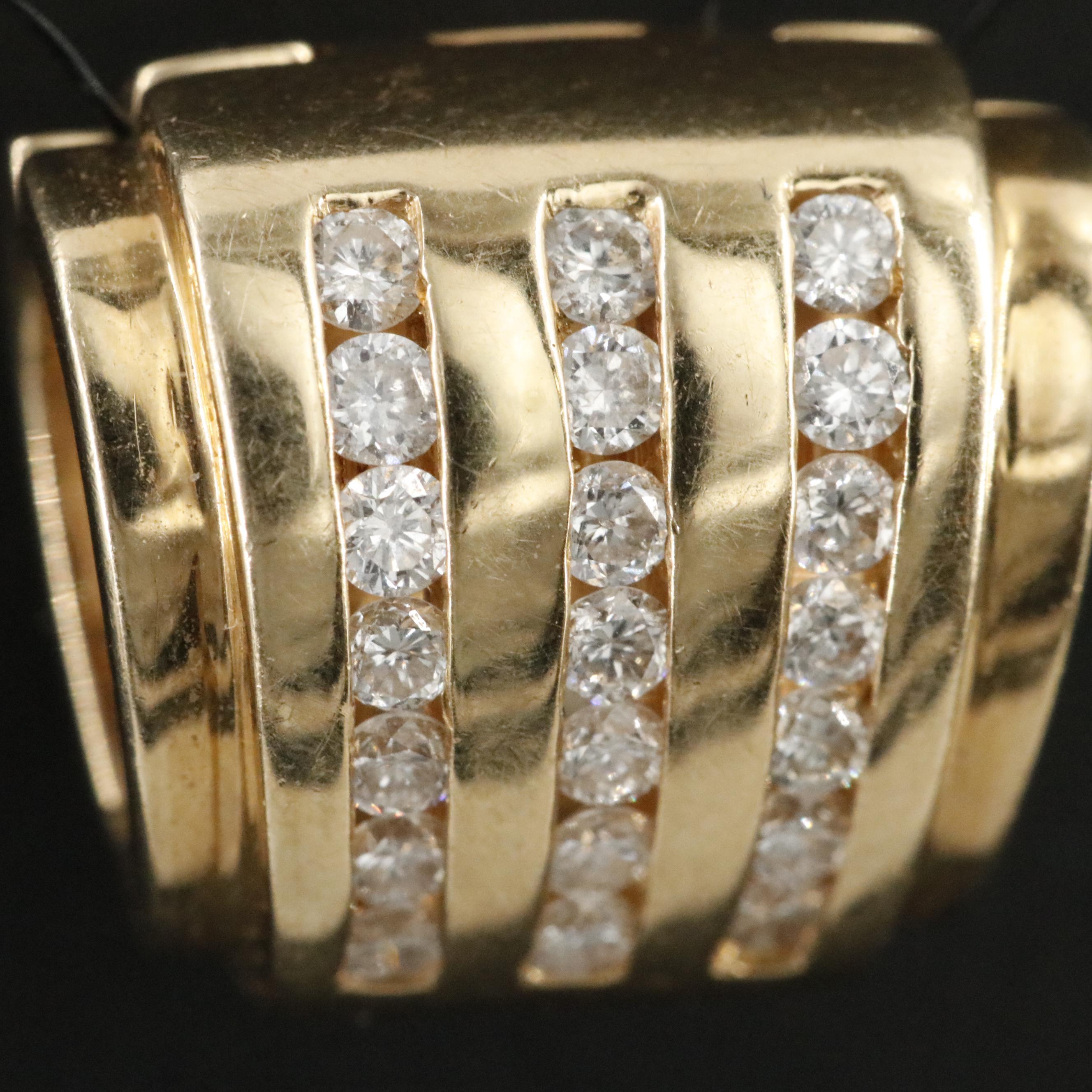 14K 0.42 CTW Diamond Enhancer Slide Pendant