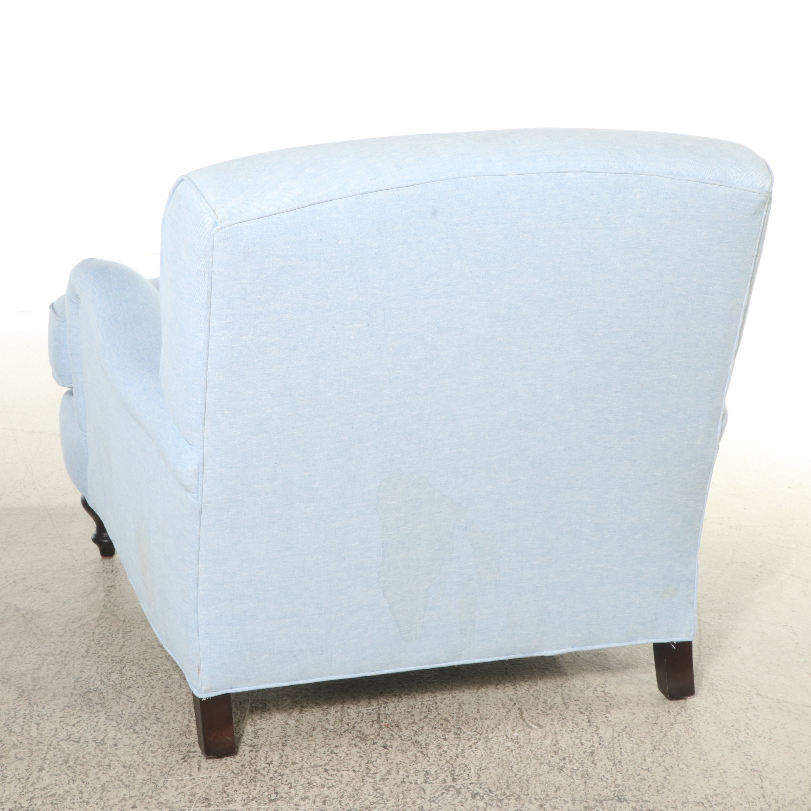Pair of Lee Industries "Serena & Lily" Powder Blue Armchairs
