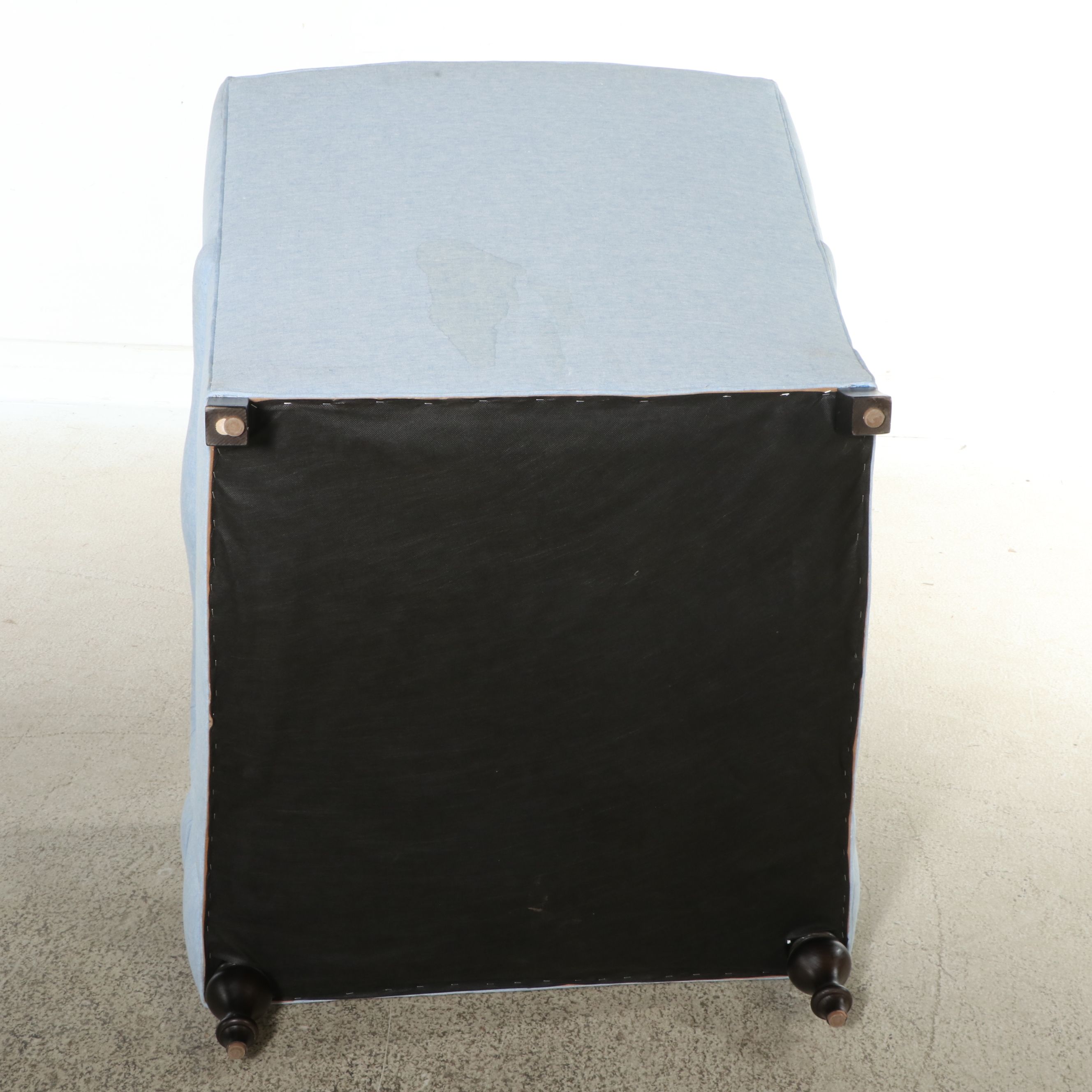 Pair of Lee Industries "Serena & Lily" Powder Blue Armchairs