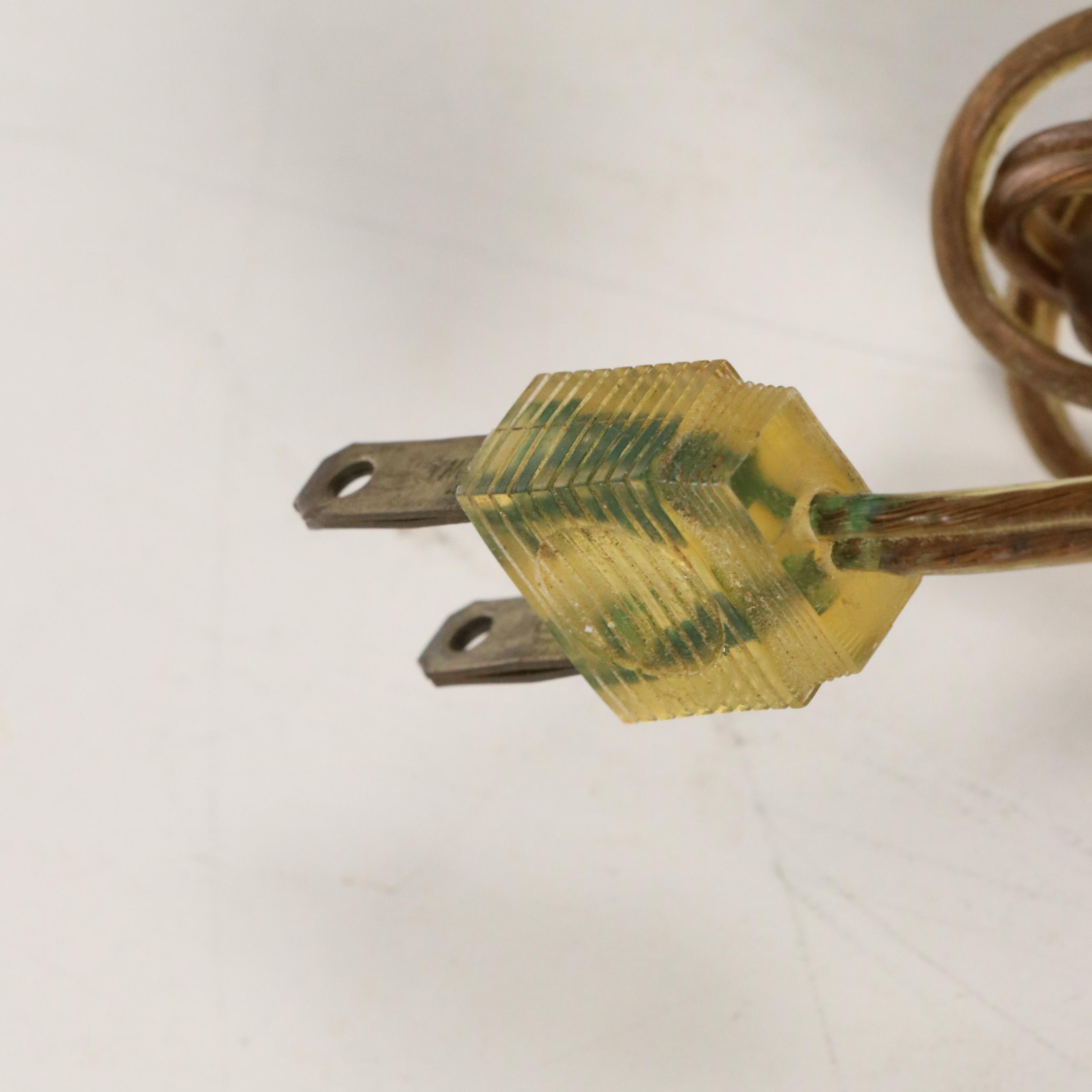 Floral Gilt Porcelain Candlestick Table Lamp