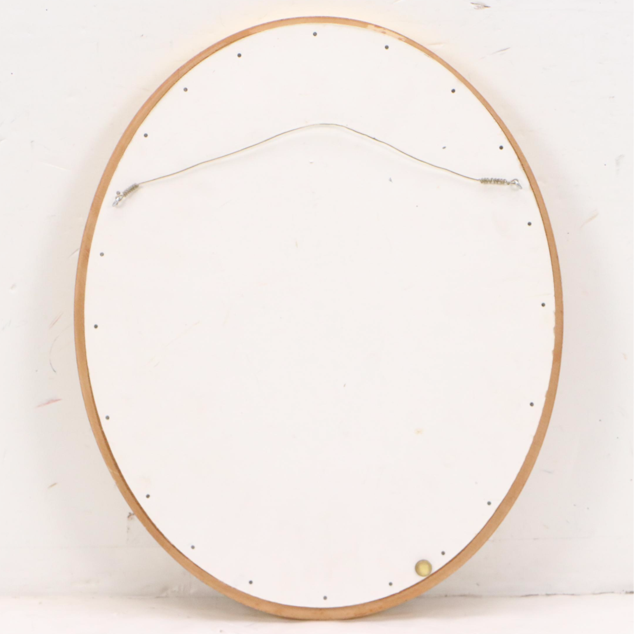 Handmade Needlepoint Floral Oval, Vintage