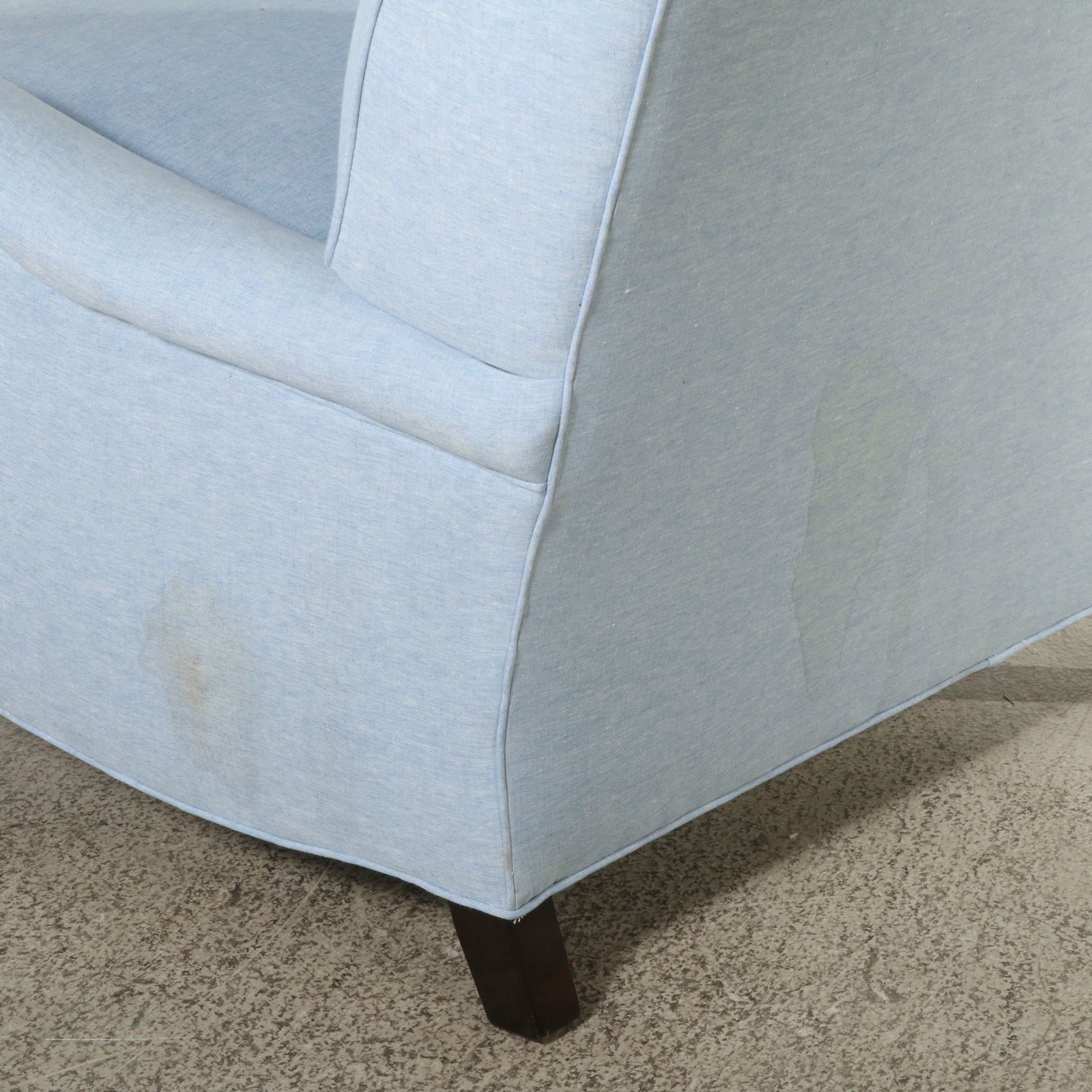 Pair of Lee Industries "Serena & Lily" Powder Blue Armchairs