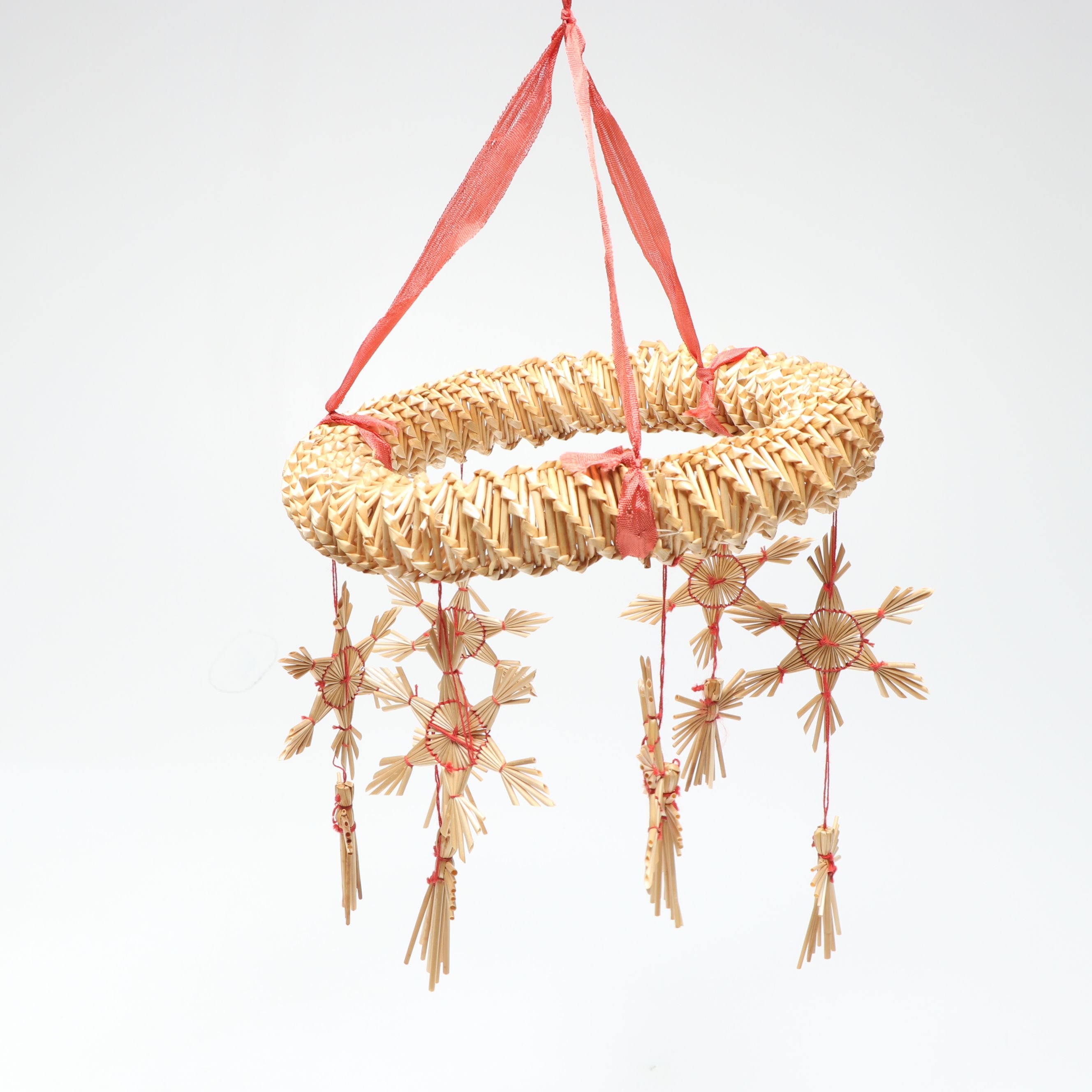 Artificial Wheat Wreath, Framed Christmas Needlepoint, and More Seasonal Décor