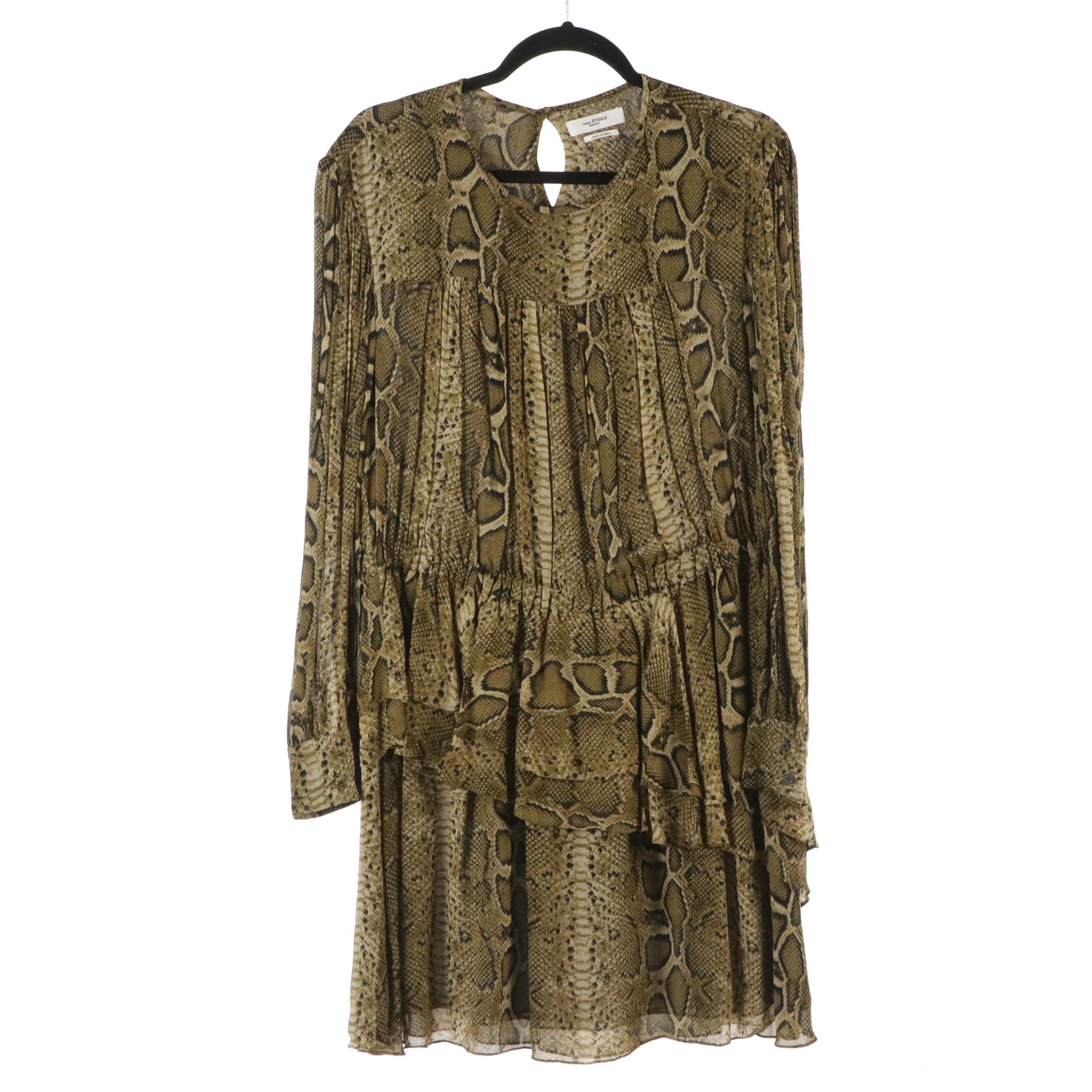 Alice + Olivia and Ulla Johnson Silk Printed Blouses with Isabel Marant Dress