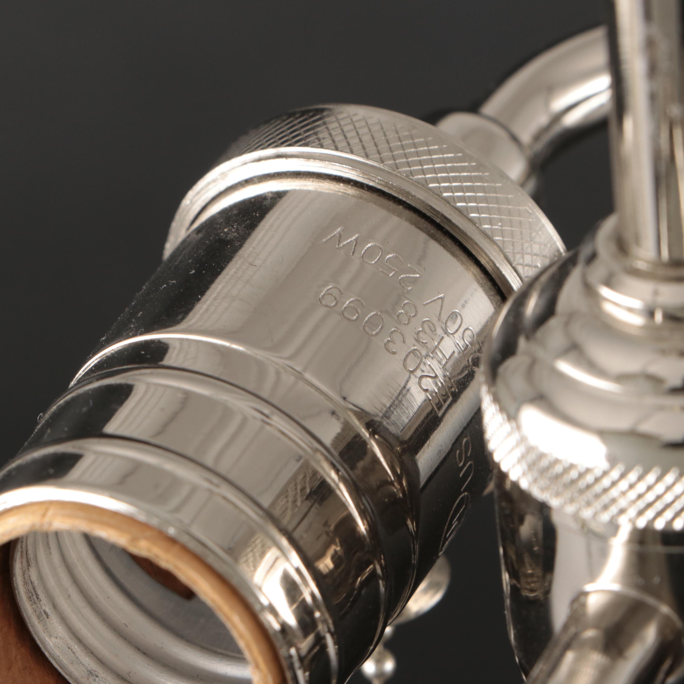 Postmodernist Crystal and Chrome Finish Table Lamp