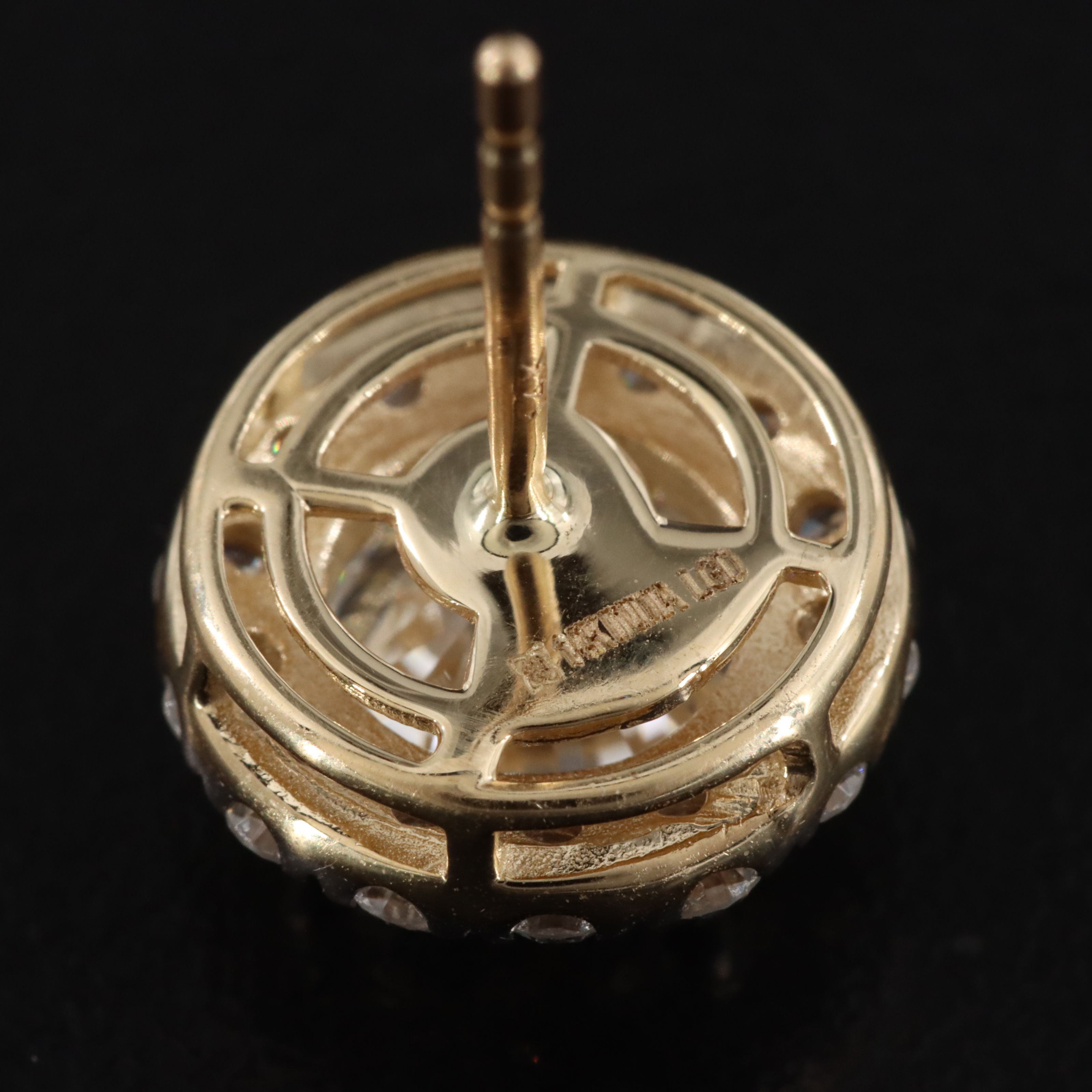 14K 4.75 CTW Lab Grown Diamond Halo Earrings