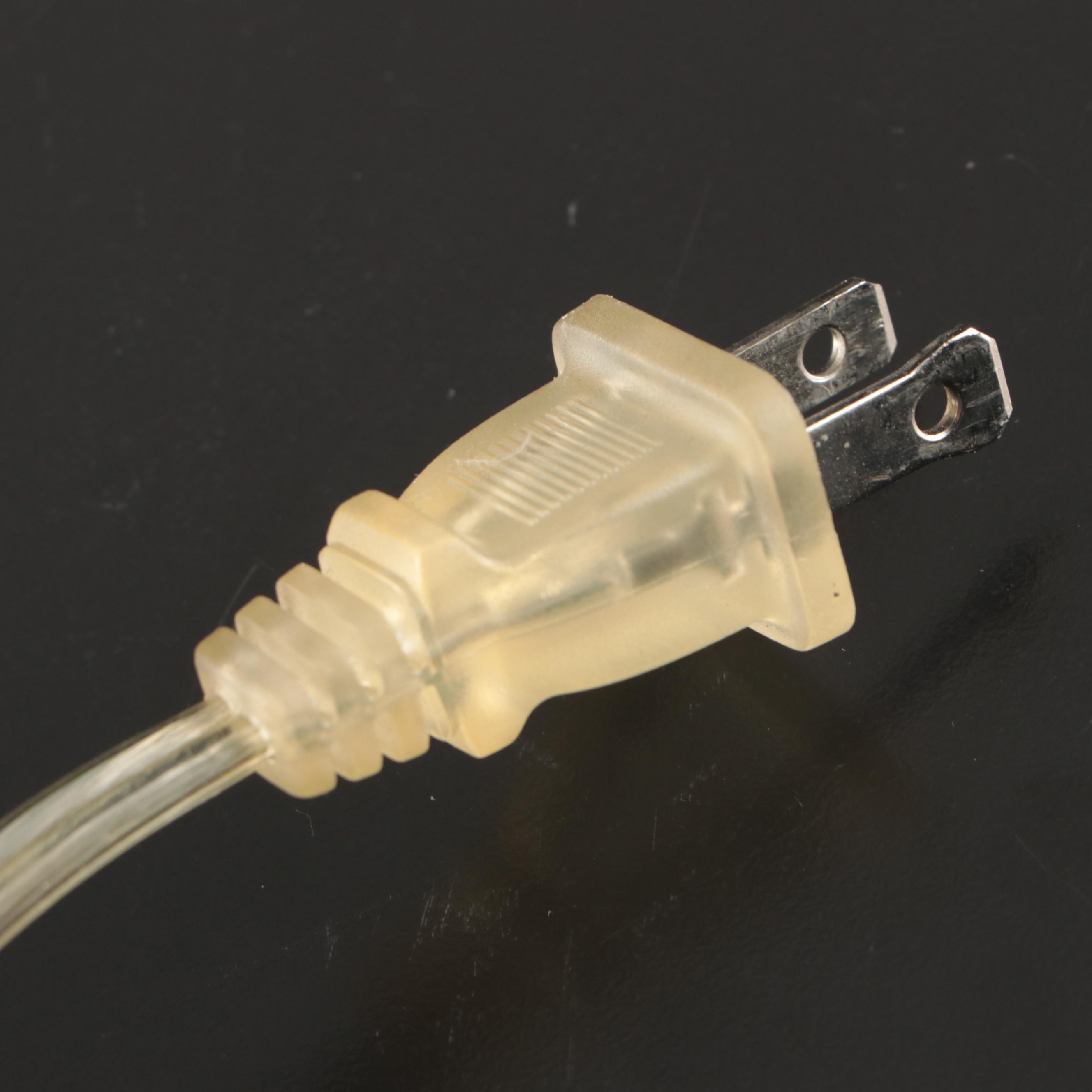 Postmodernist Crystal and Chrome Finish Table Lamp