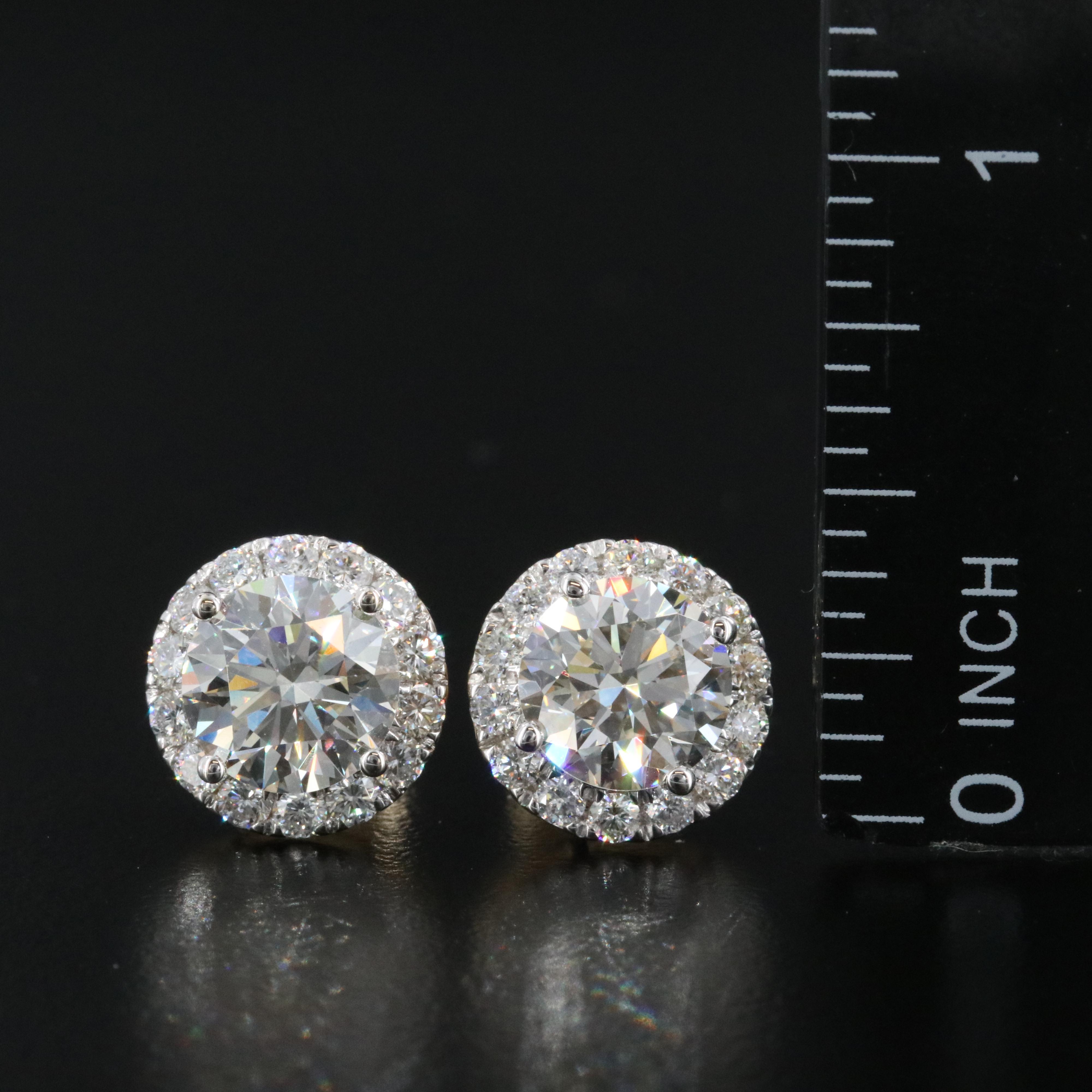 14K 5.10 CTW Lab Grown Diamond Earrings