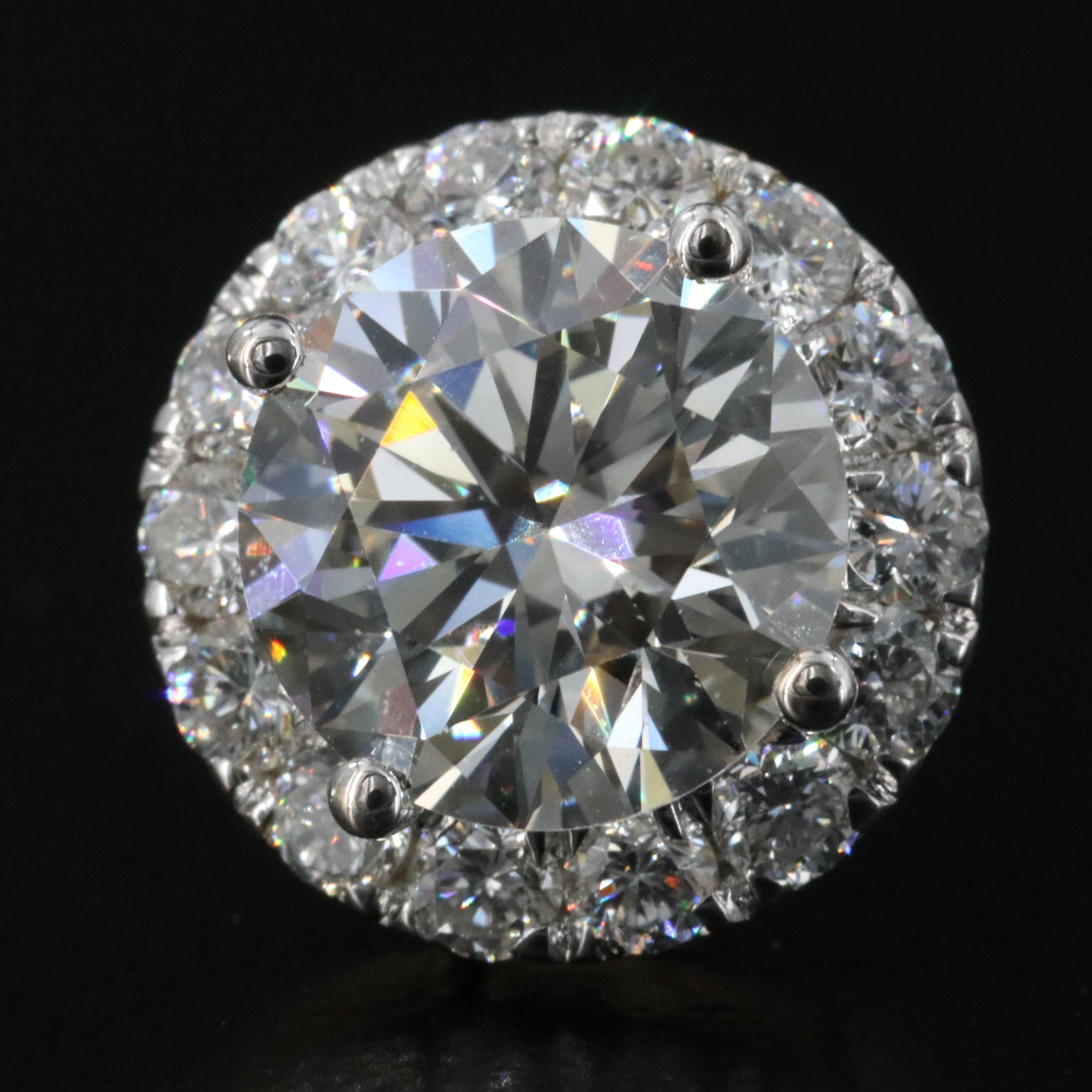 14K 5.10 CTW Lab Grown Diamond Earrings