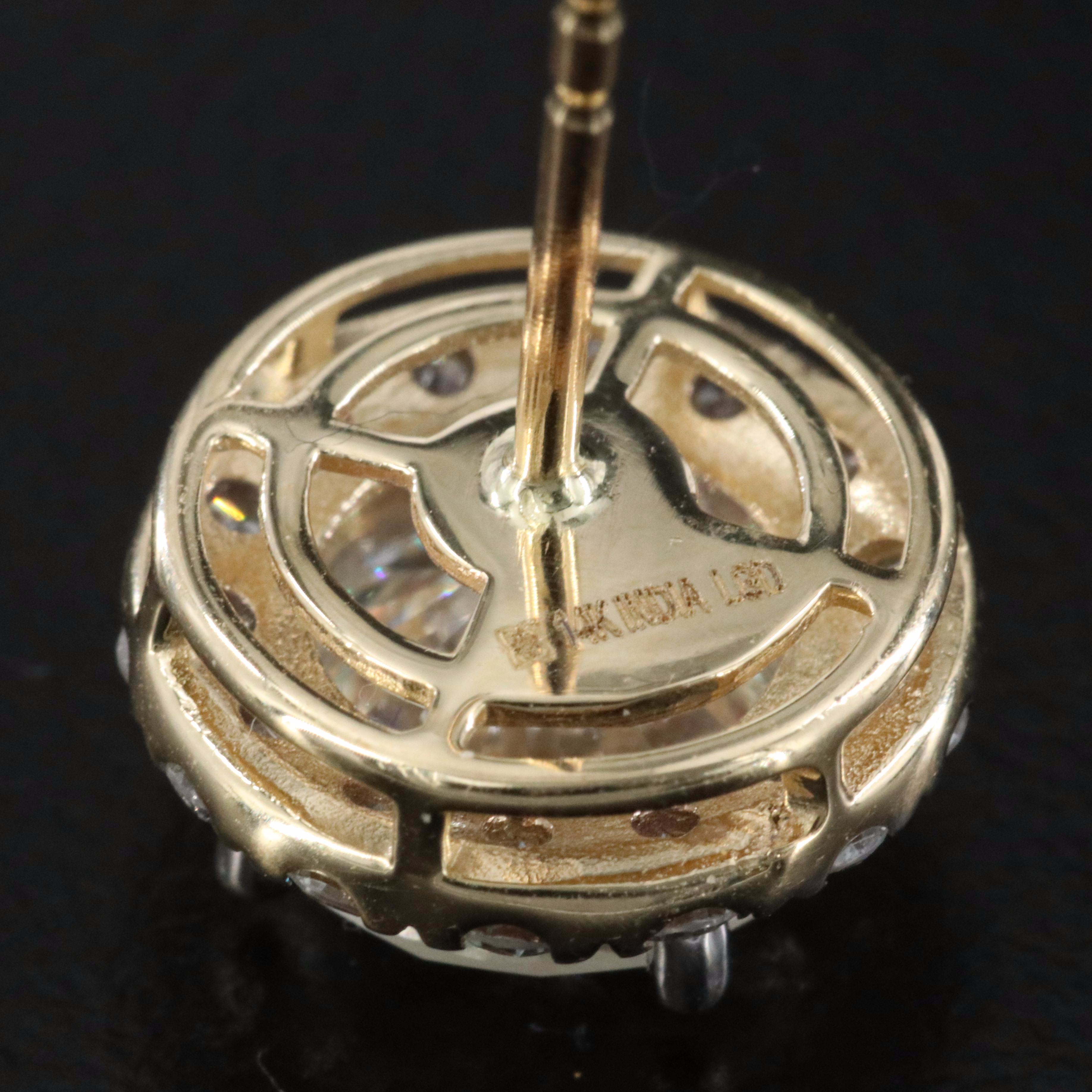 14K 5.10 CTW Lab Grown Diamond Earrings