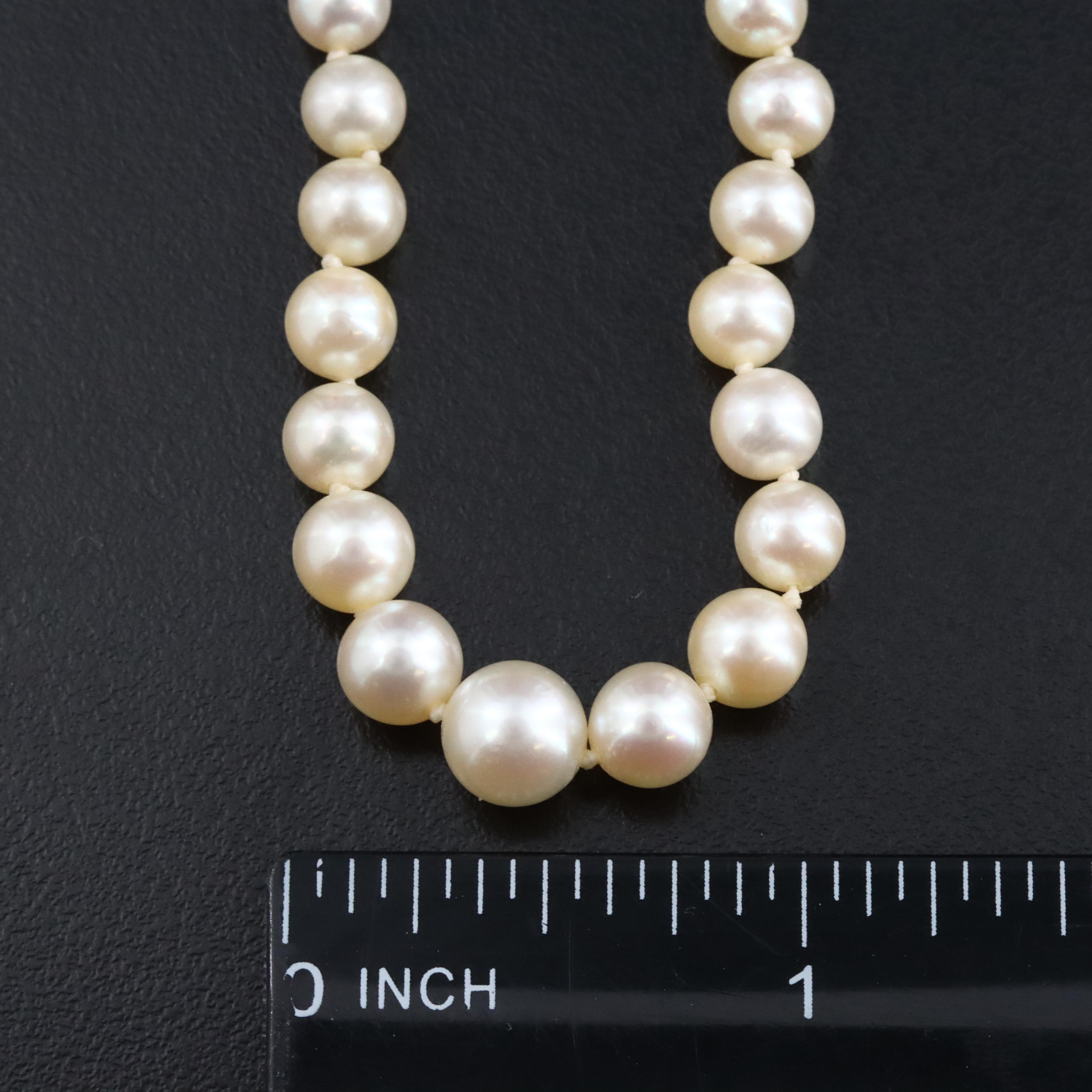 Graduated Pearl with 10K Clasp