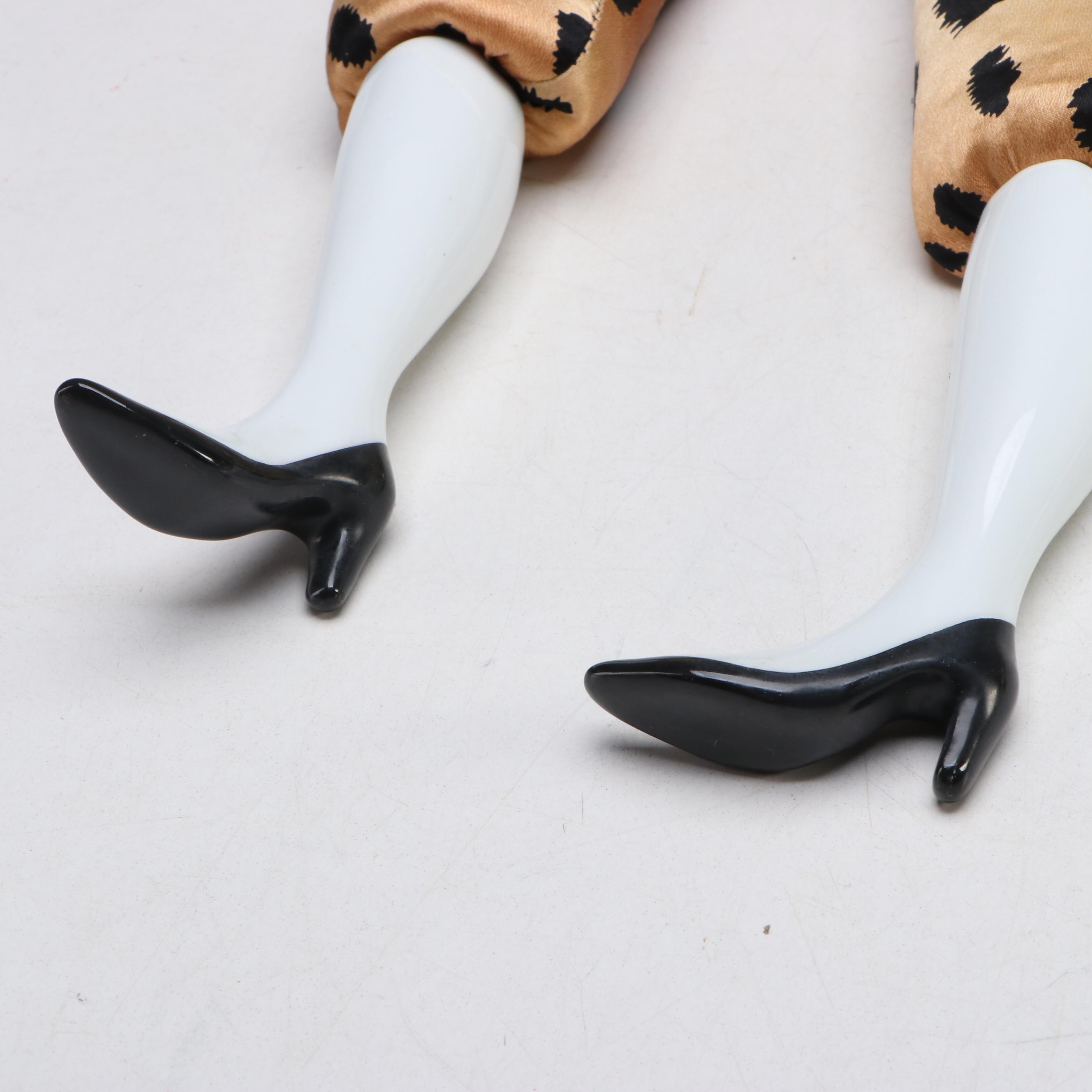 Poupées by Isabelle Animal Print and Other Porcelain and Fabric Dolls