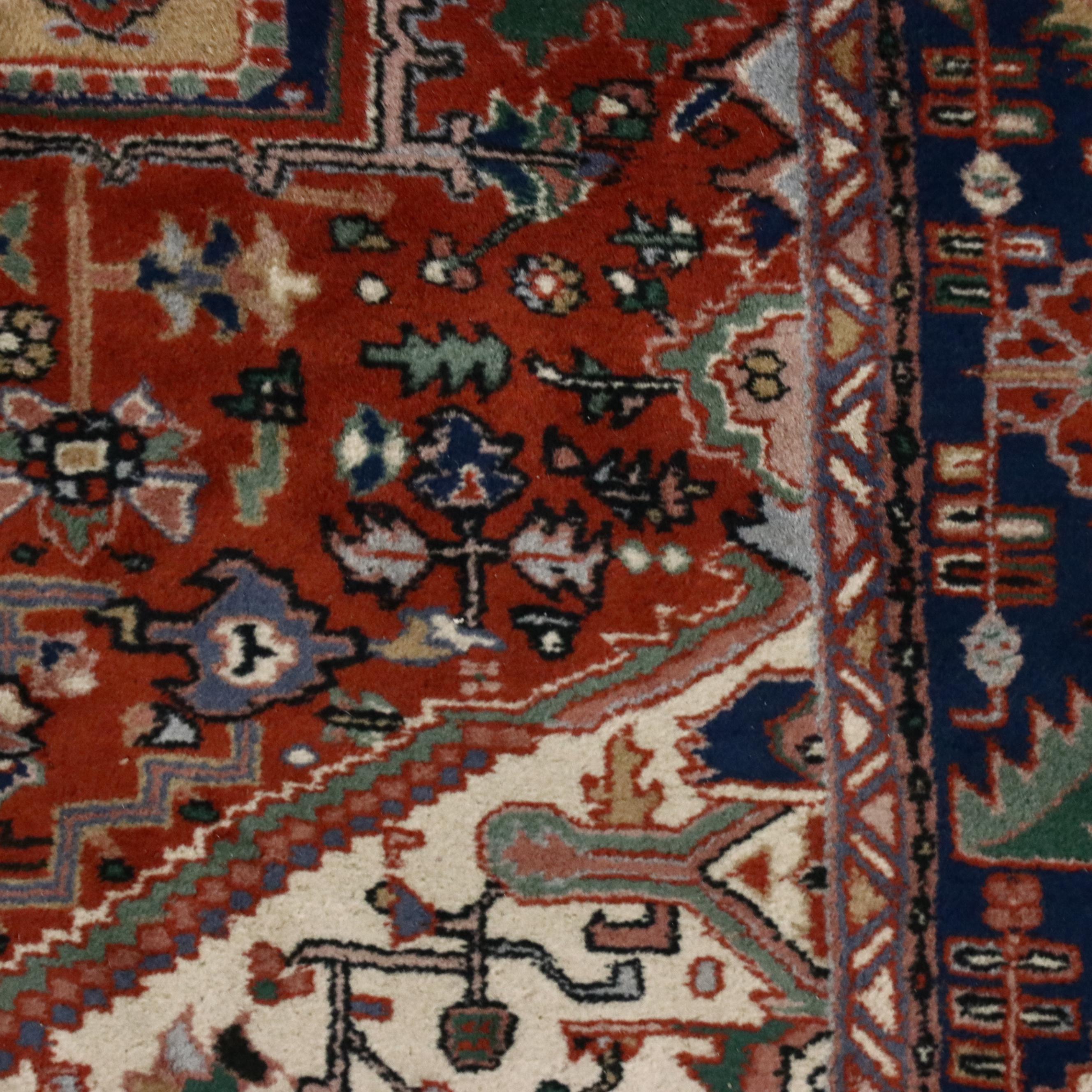 4'11 x 7'1 Hand-Knotted Persian Heriz Area Rug